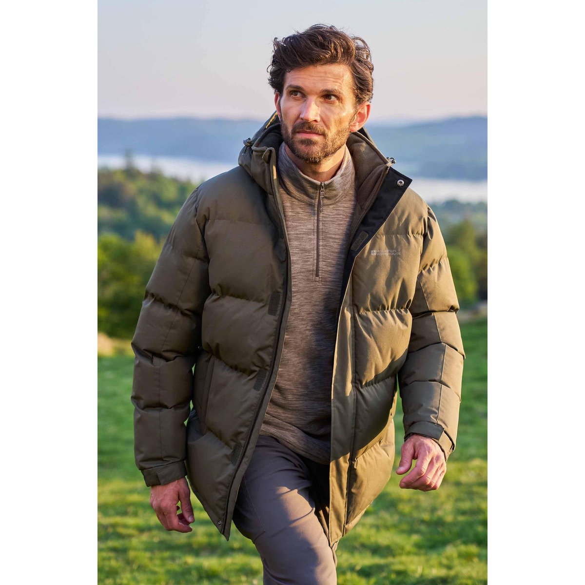 Veste matelassée SNOW kaki, MOUNTAIN WAREHOUSE