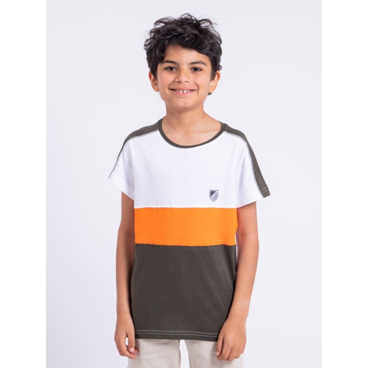 T-shirt Manches Courtes Pur Coton Nabalia-j kaki, RITCHIE