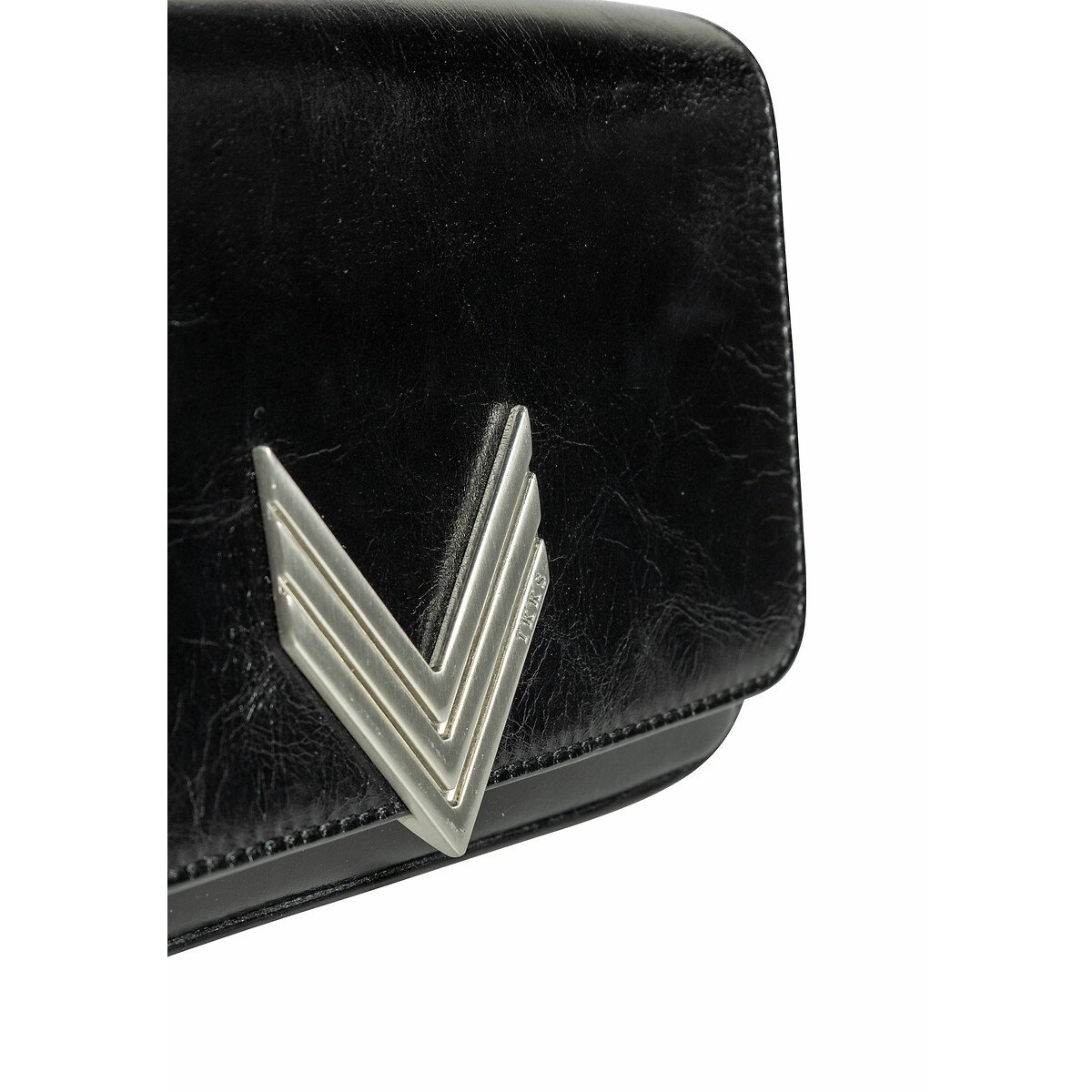 111 Rock Leather Bag with Studded Handle black, IKKS