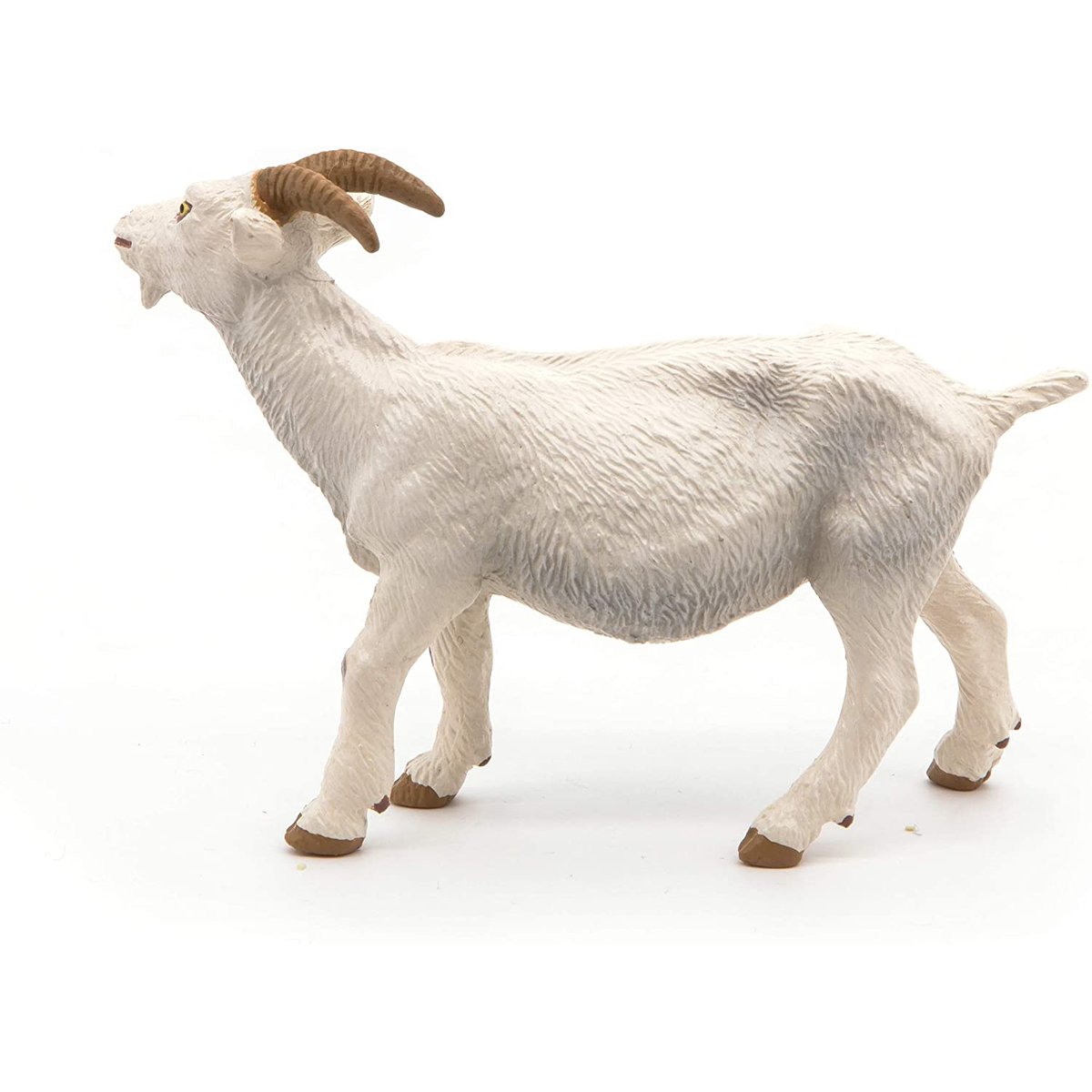 Figurine Chèvre blanche à cornes blanc, PAPO