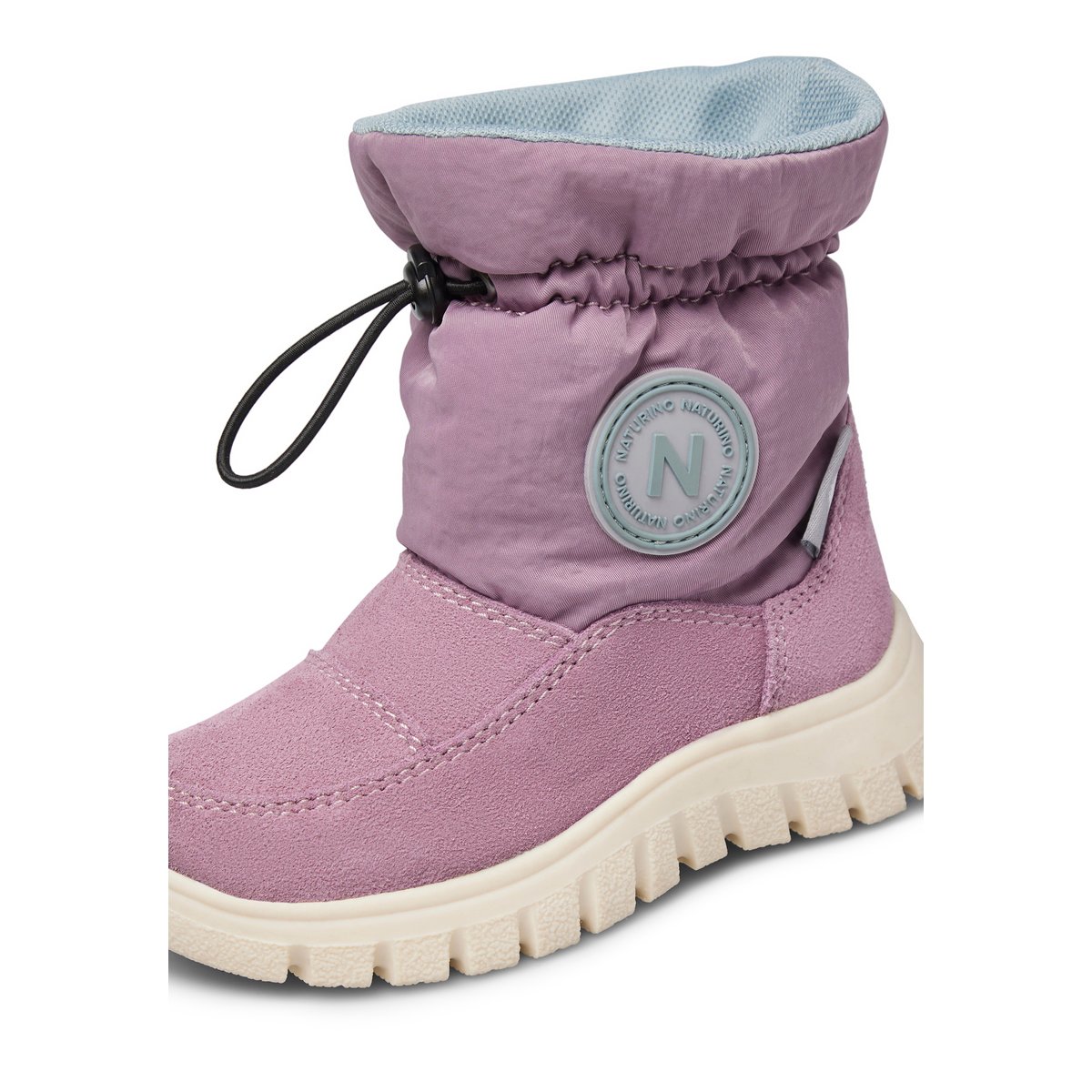 Bottes en suède et tissu technique VARNA 2 WP. lilas-, NATURINO