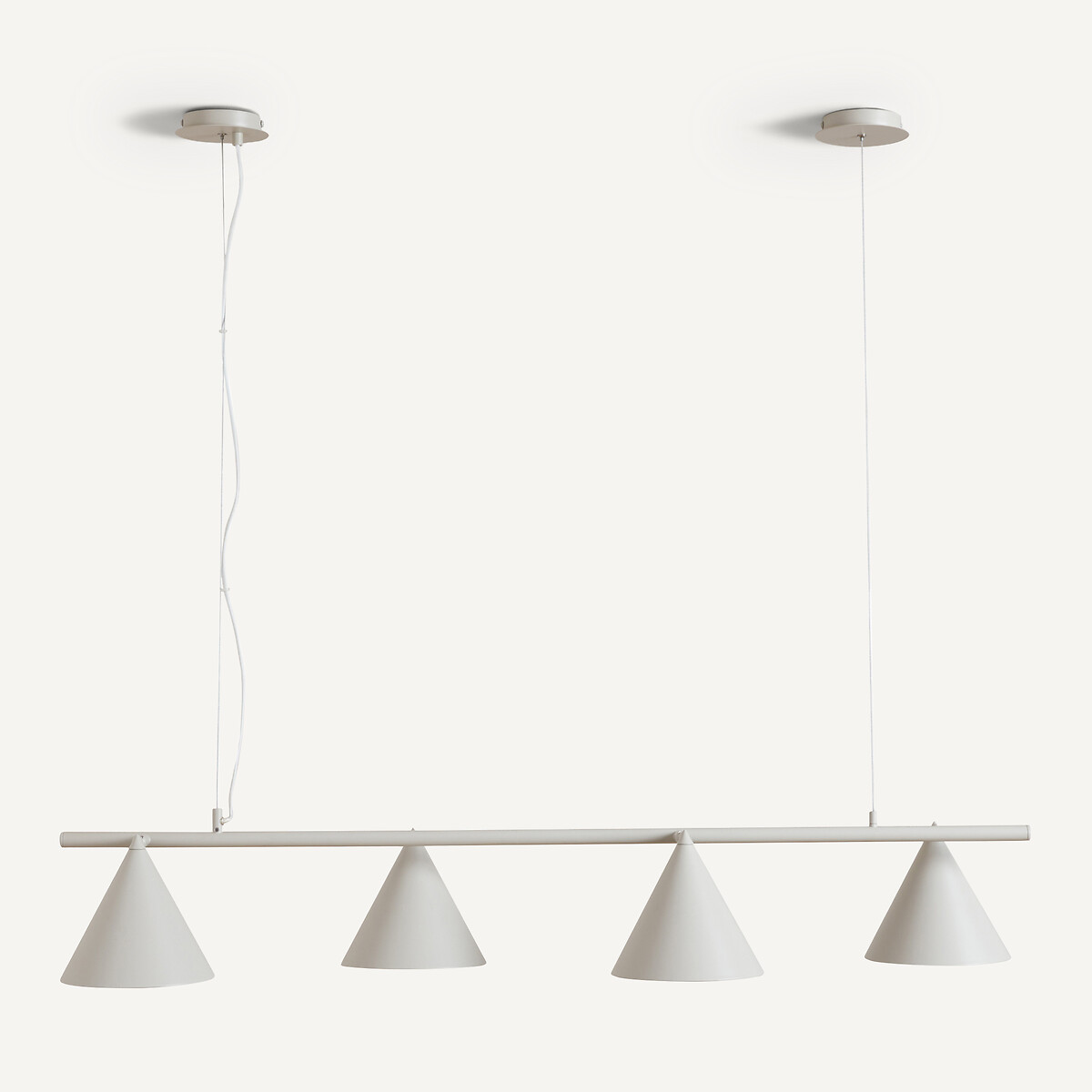 Lampadario 4 coni orientabili, Moke grigio, AM.PM