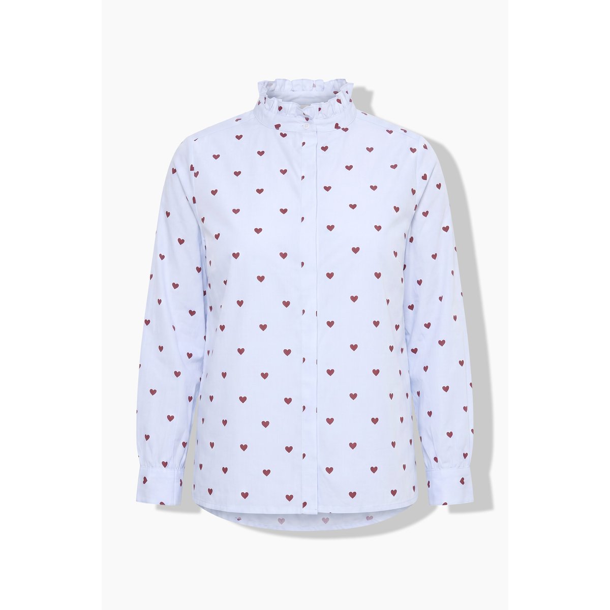 Chemisier motif cœurs blanc neige, ULLA POPKEN
