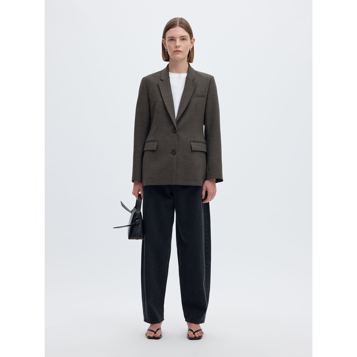 Blazer dark grey melange, SELECTED