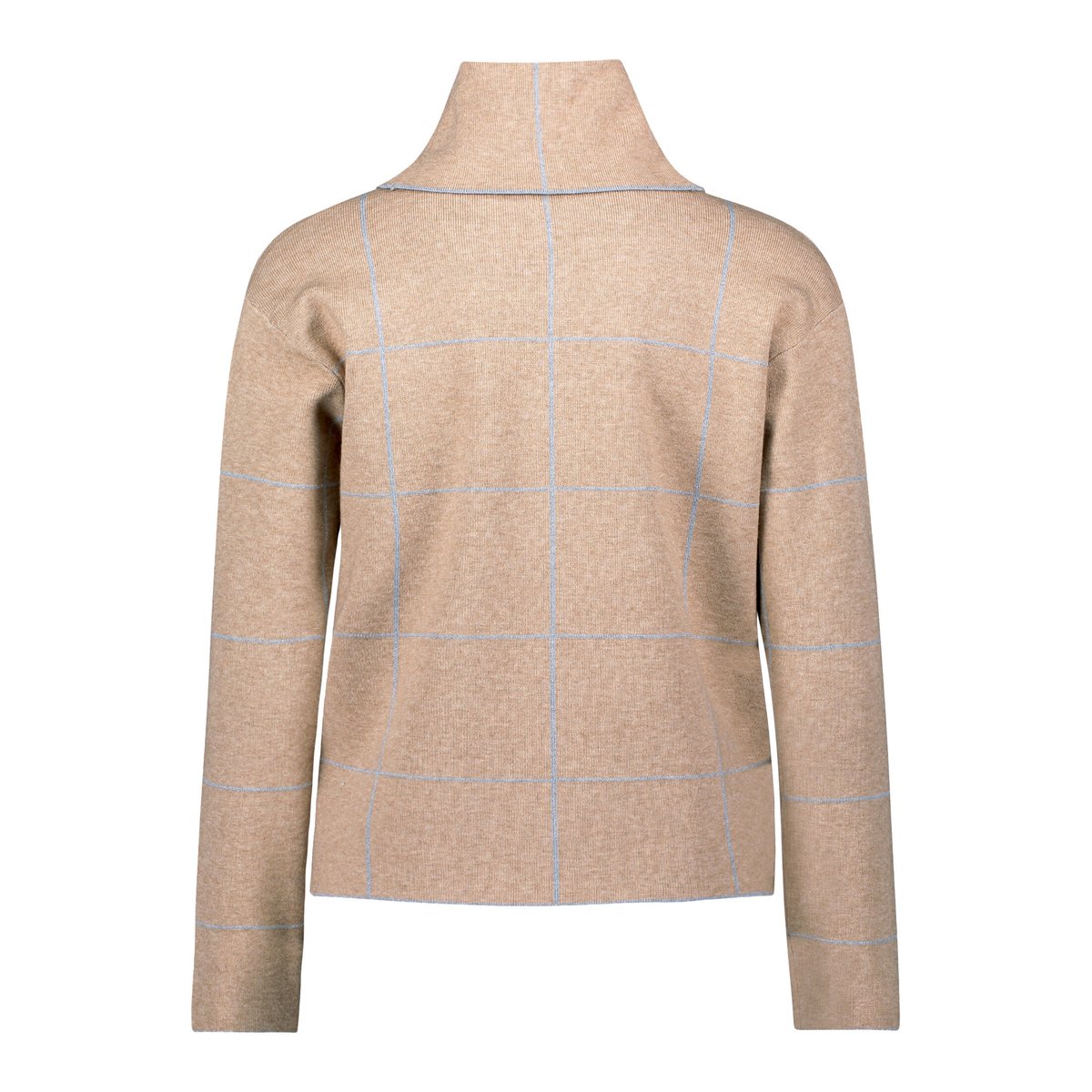 Pull-over en maille à fils de fil textile patch beige/grey, BETTY BARCLAY