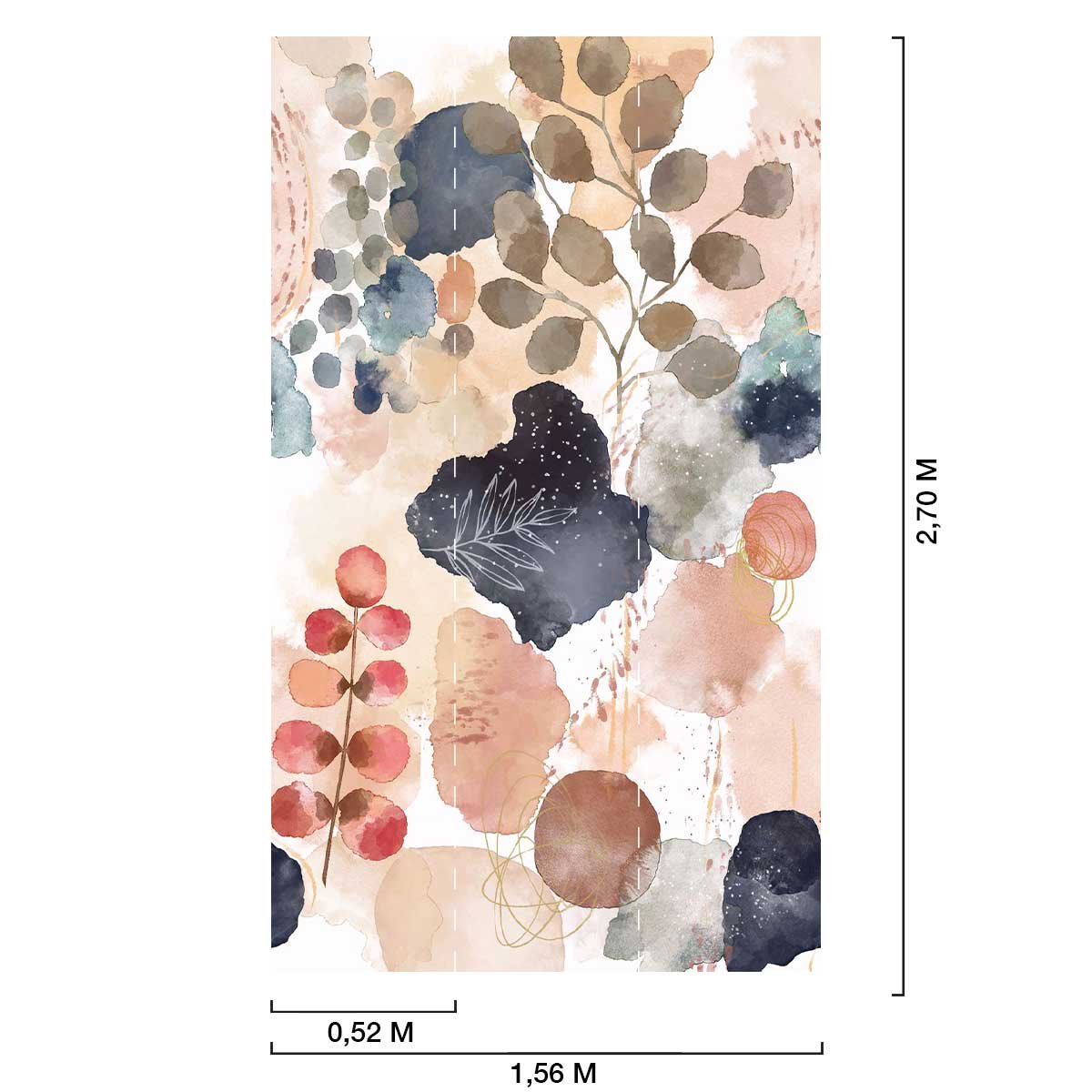 Papier peint nature sereine intissé, HEXOA