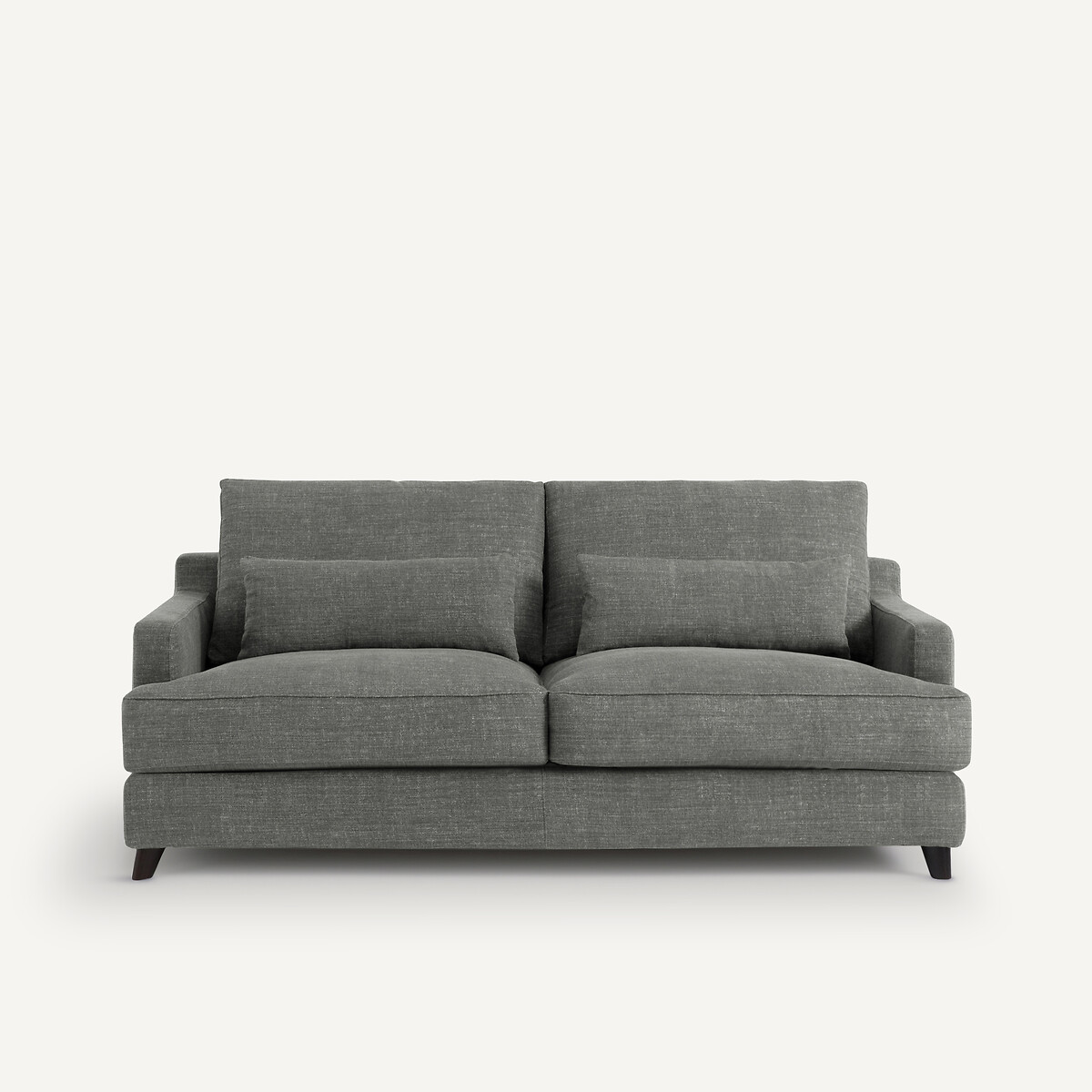 Canapé convertible coton/lin, Alwine anthracite, AM.PM