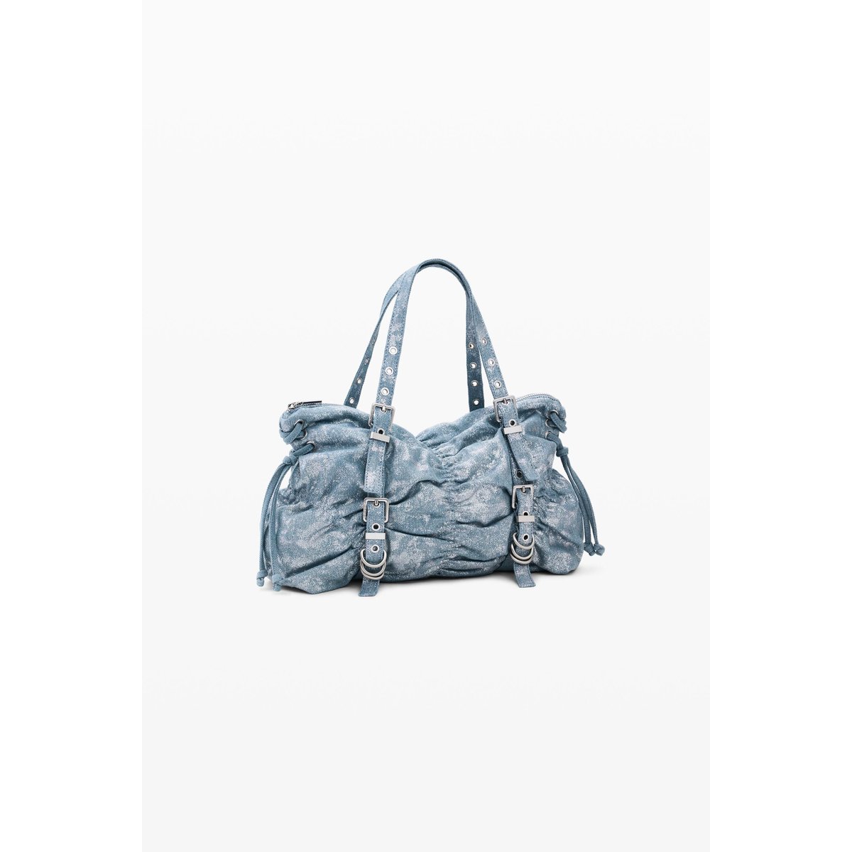 Sac denim froncé bleu, DESIGUAL