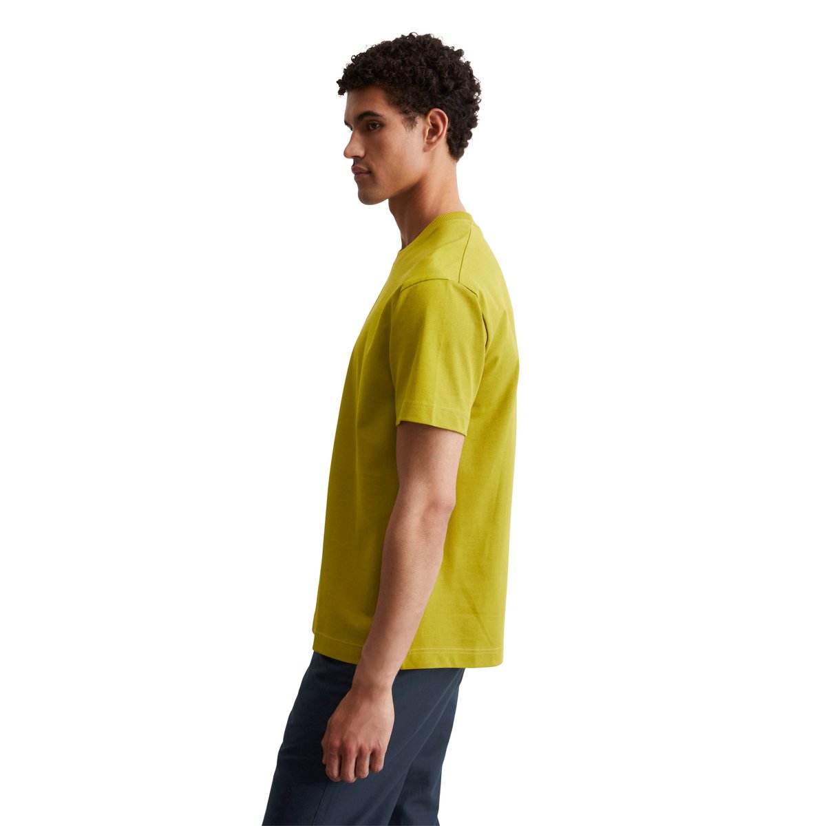 T-shirt relaxed en jersey de coton bio épais vert clair, MARC O'POLO
