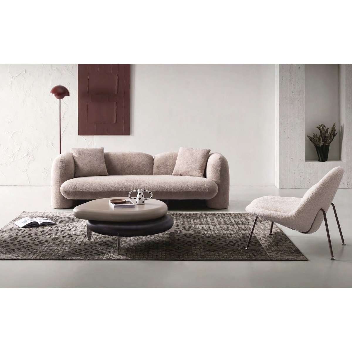 Fauteuil design original - ASPEN blanc cassé, MATHI DESIGN