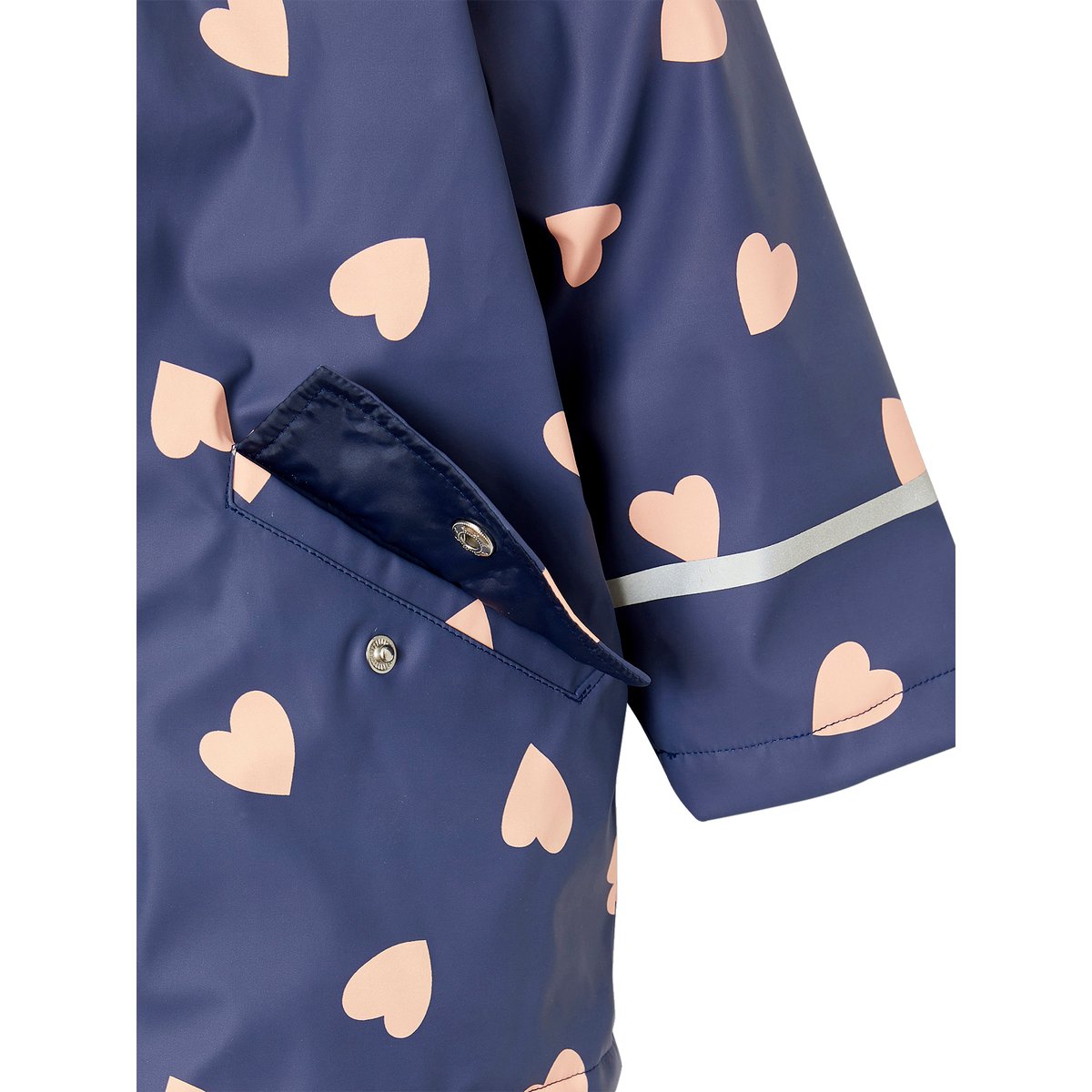 Ciré à capuche doublé sherpa indigo, VERTBAUDET
