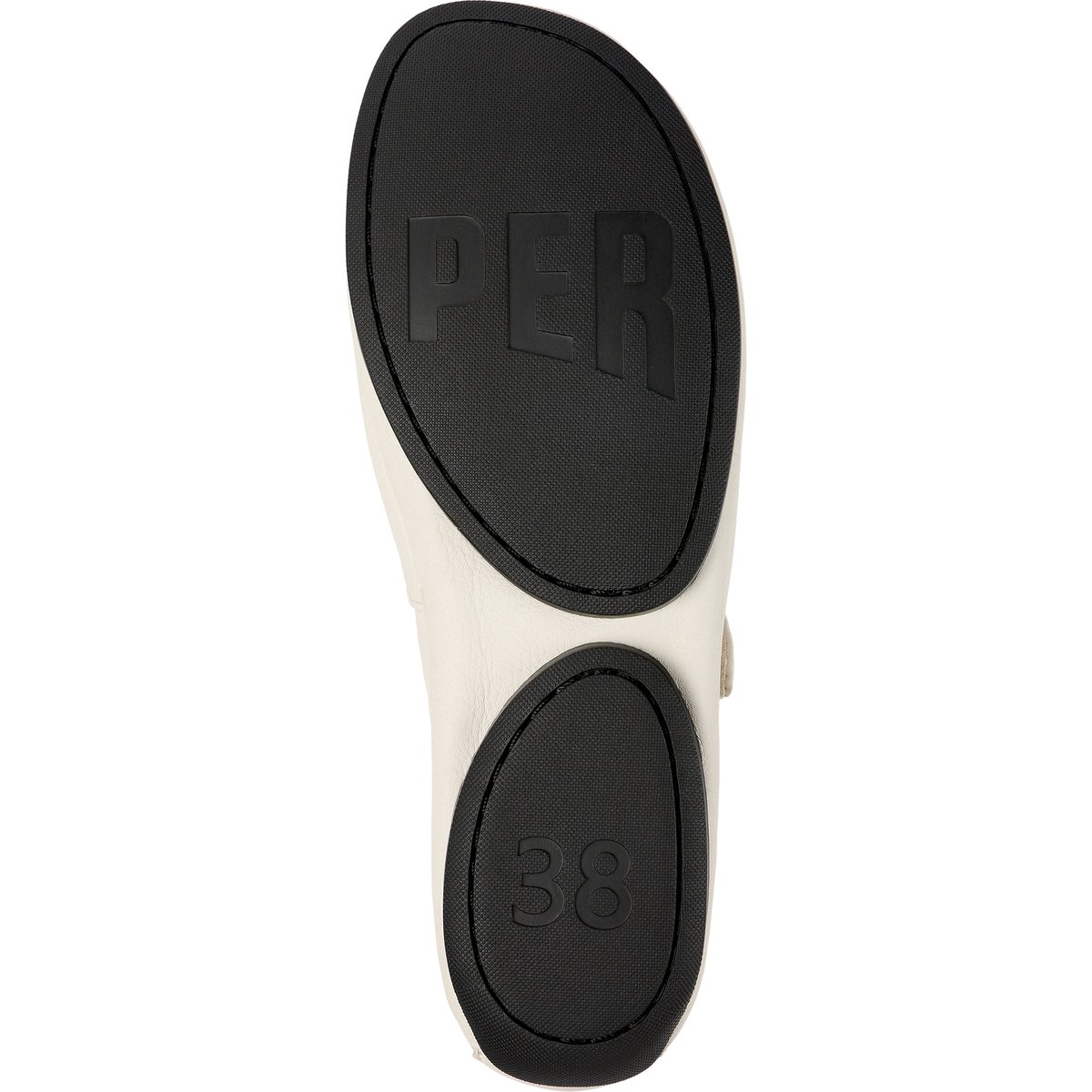 Ballerines Right Nina Smooth Leather blanc naturel, CAMPER