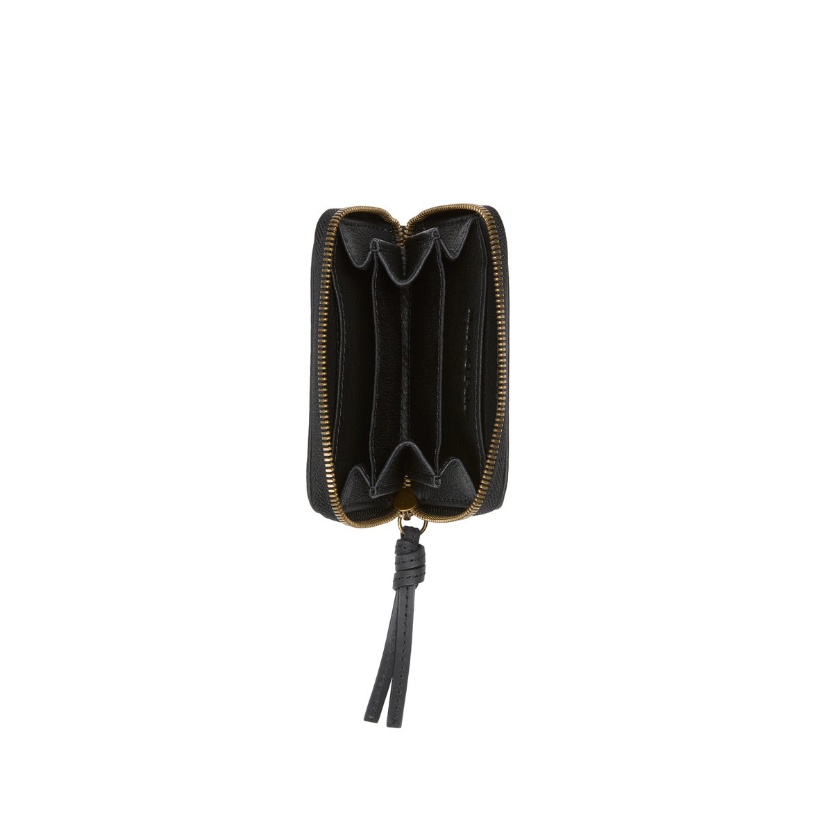 Porte-monnaie small en cuir de vache noble noir, MARC O'POLO