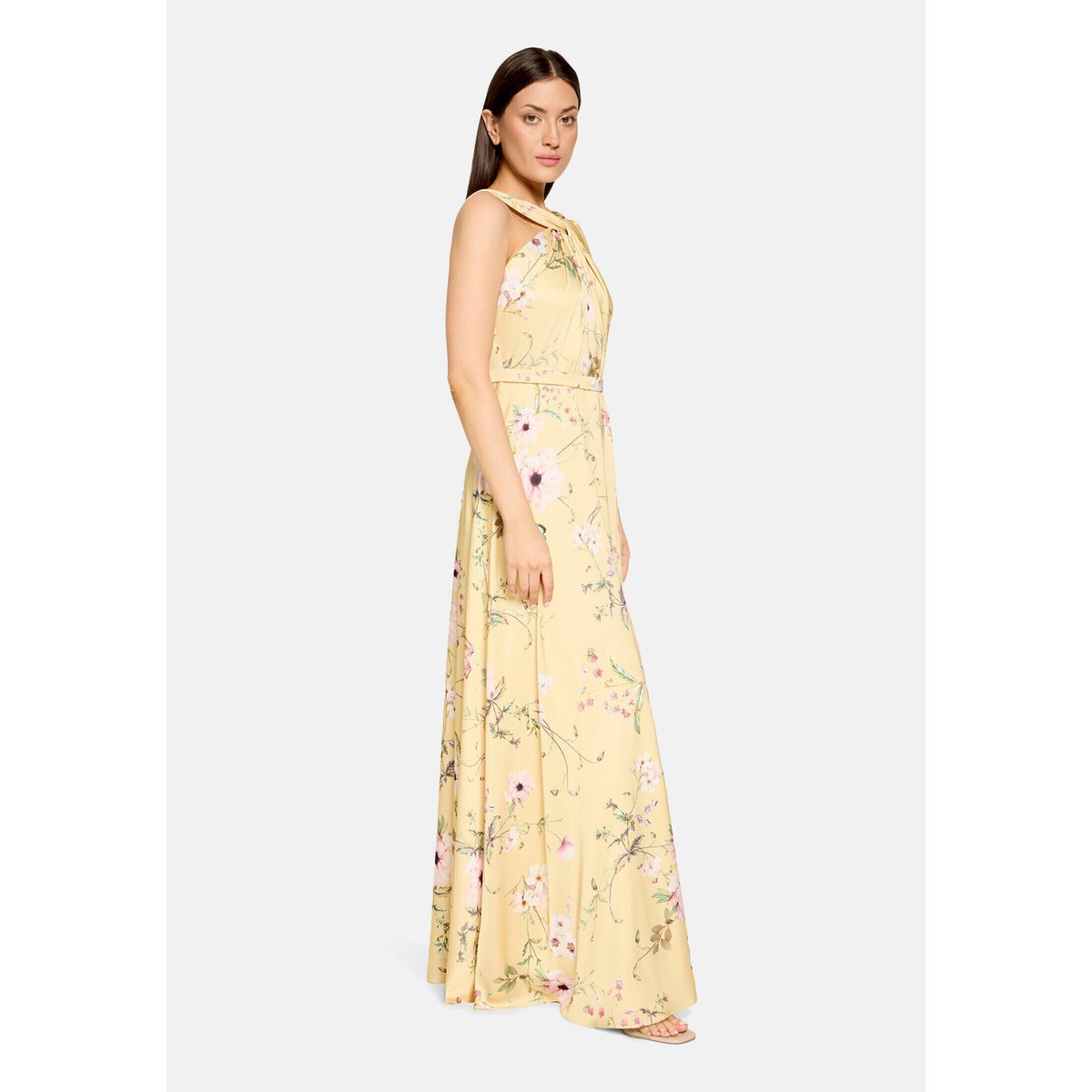 Robe de soirée à imprimé à fleurs yellow/rosé, VERA MONT