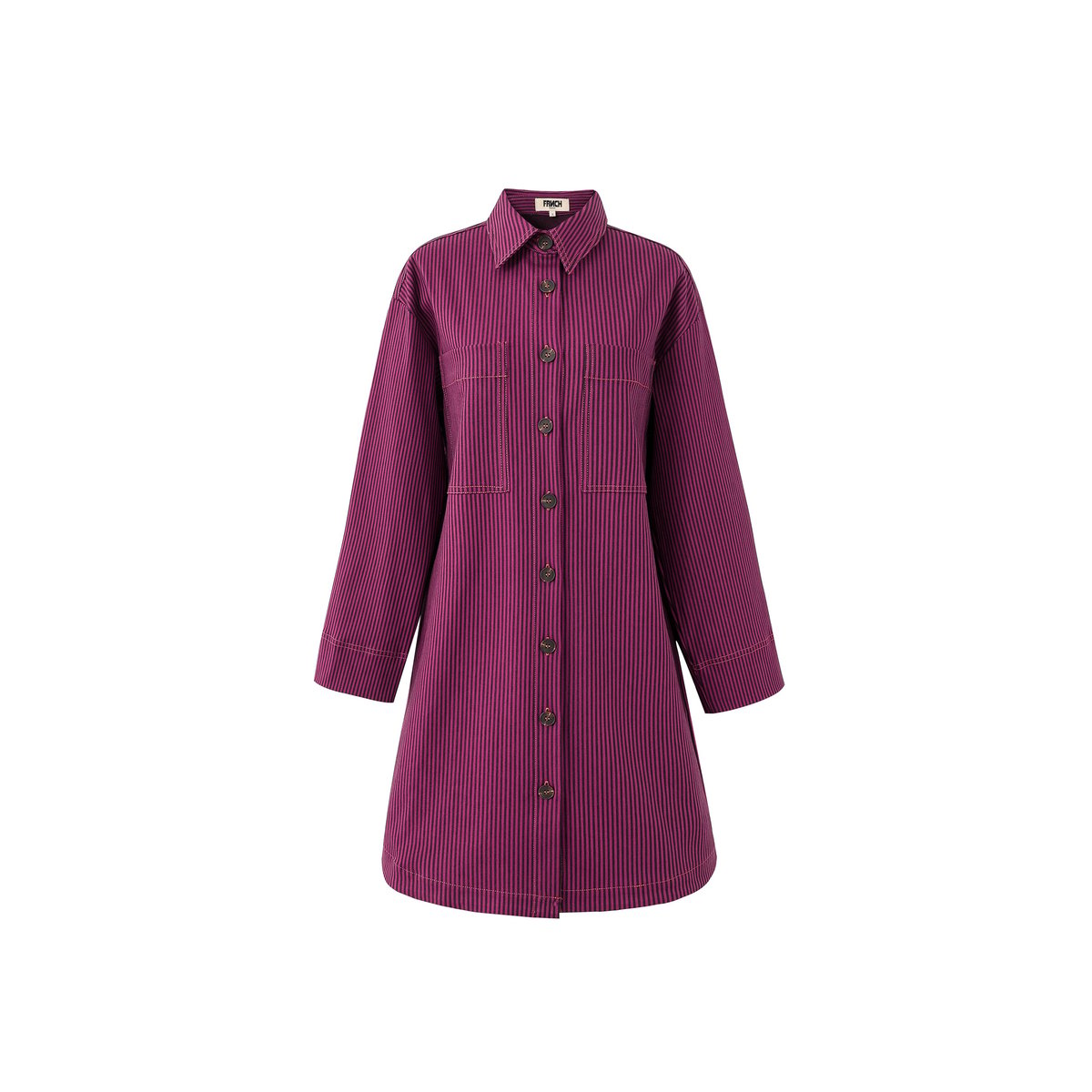 Robe  en coton DIANELLA rose fuchsia, FRNCH