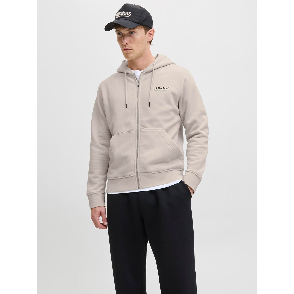 Sweat À Capuche Zippé moonbeam, JACK & JONES