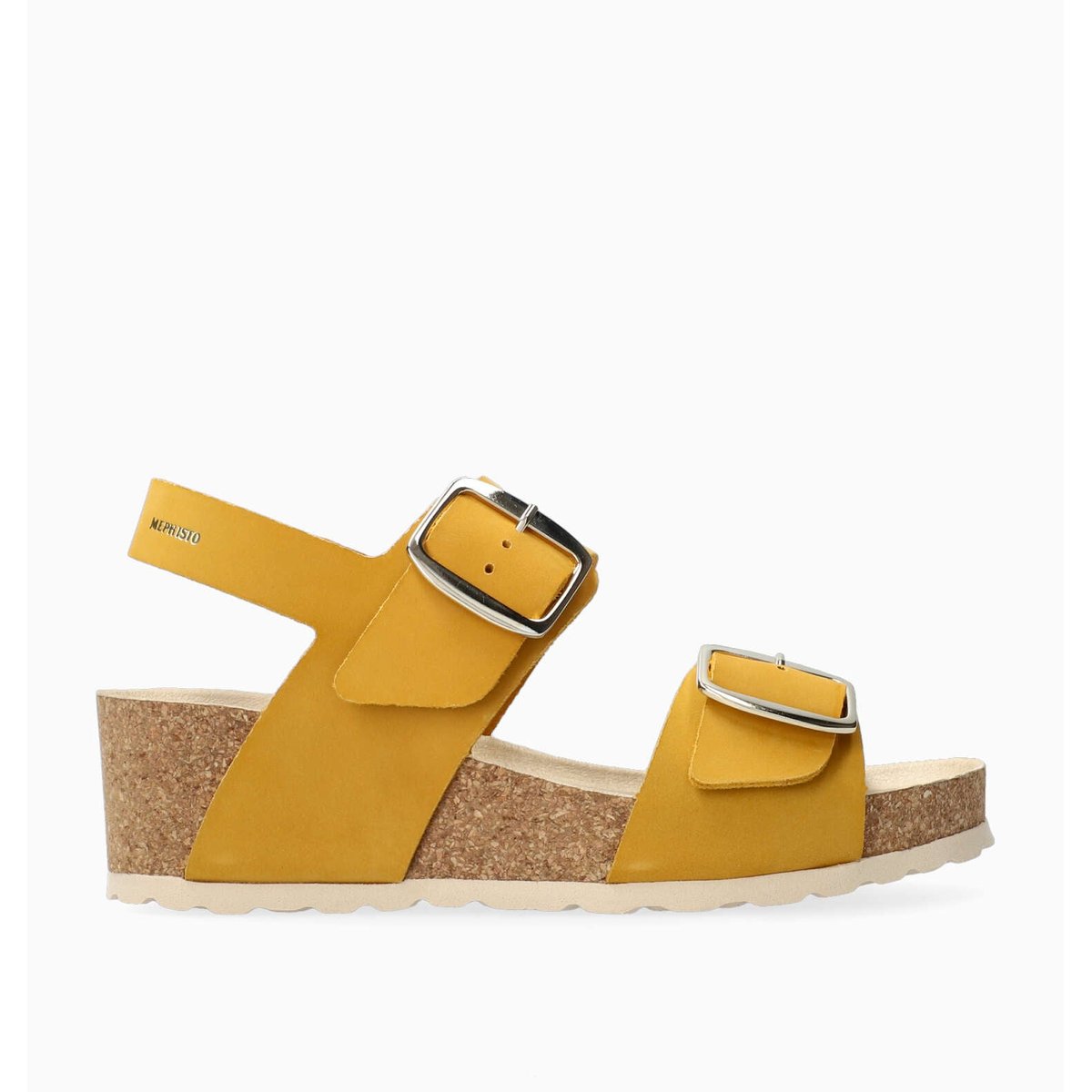 Sandales en cuir VIOLETT jaune p5139355, MEPHISTO