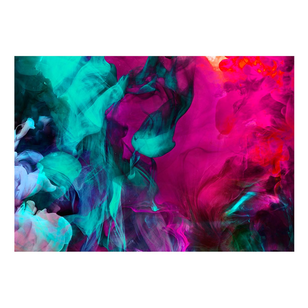 Papier peint intissé panoramique Abstractions Color madness noir, EDEN