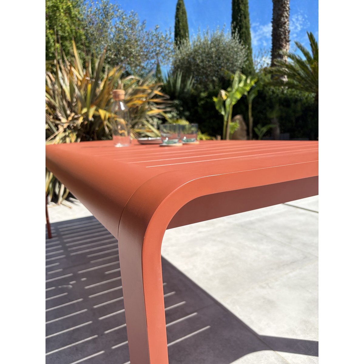 Table de jardin en aluminium HANOI terracotta, DCB GARDEN