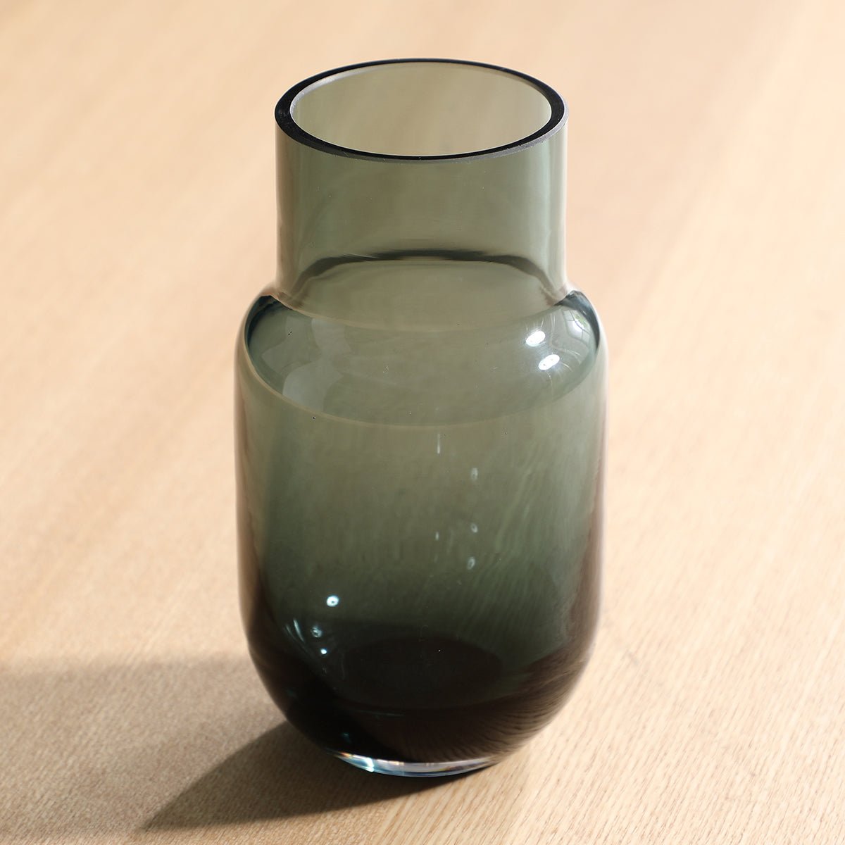 Vase décoratif en verre H12 Bottle vert, SIA DECO