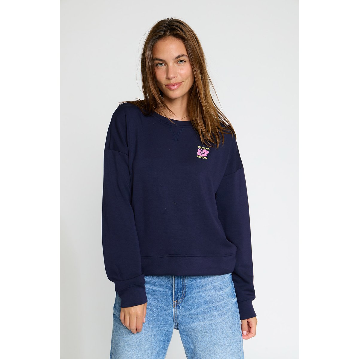 Sweatshirt Swanton - BAYJOY bleu marine, BANANA MOON