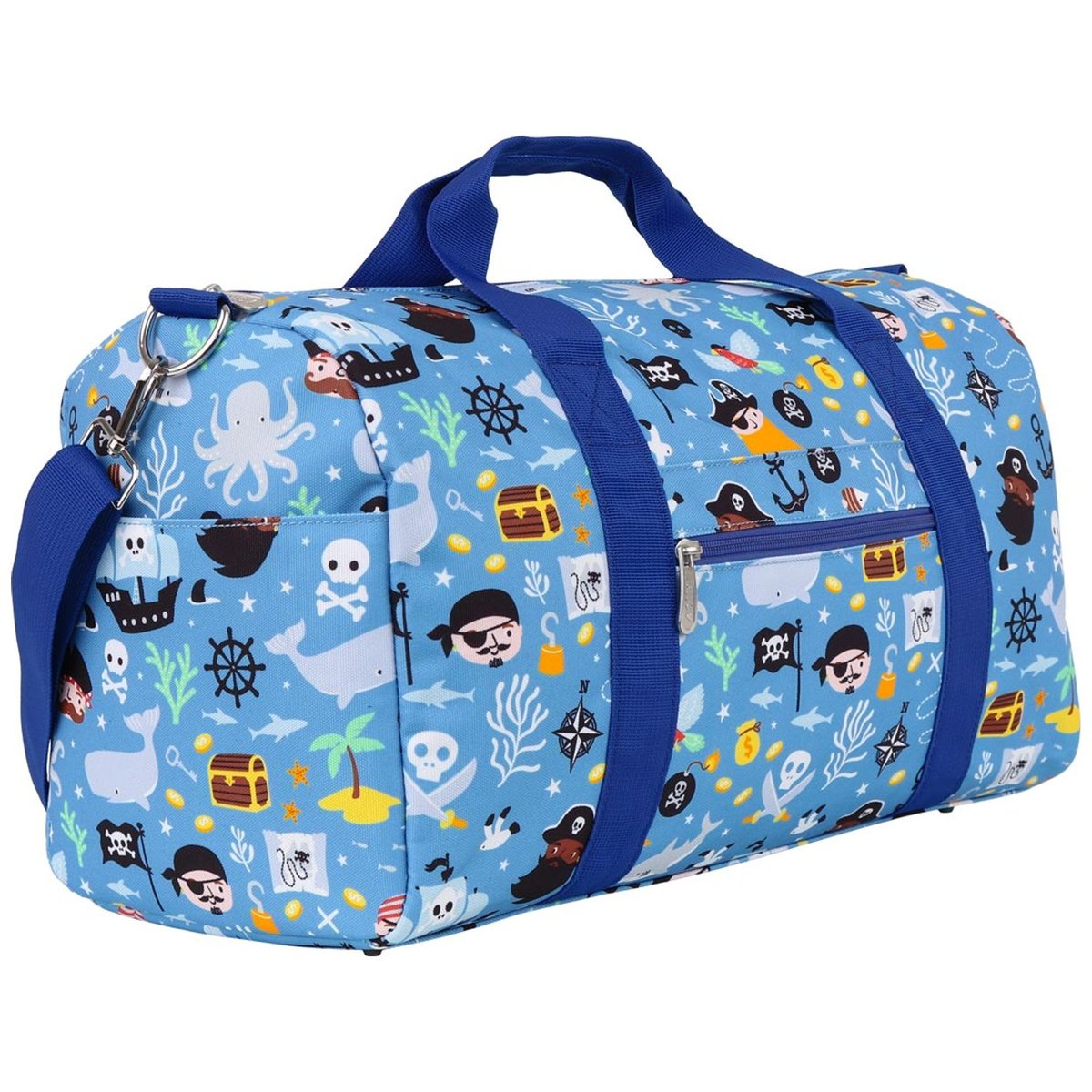 Sac de voyage bleu, noir, jaune, A LITTLE LOVELY COMPANY