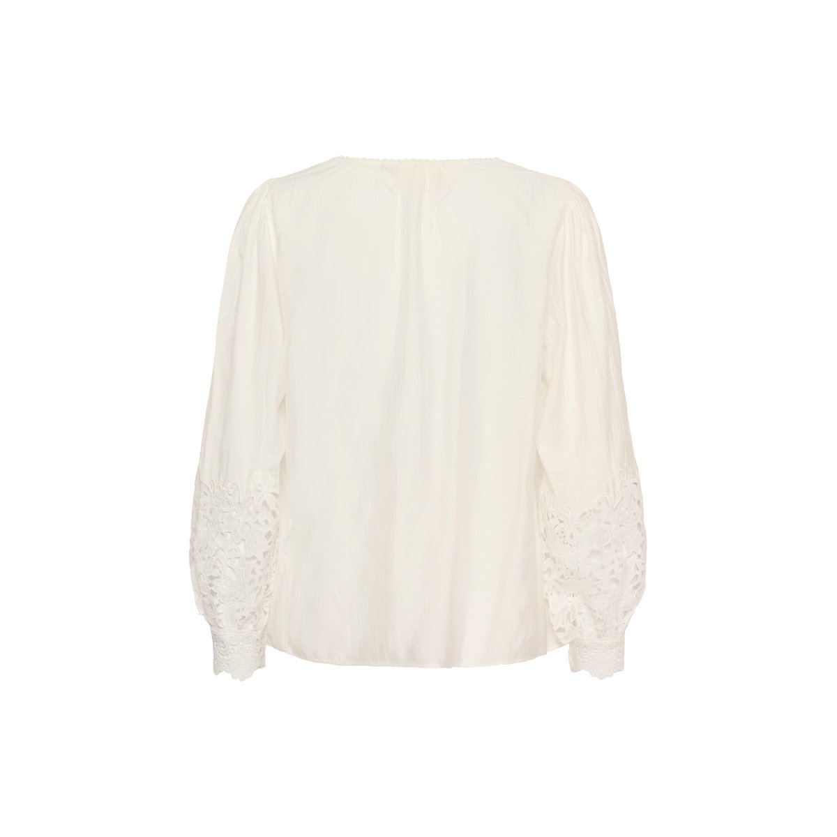 Blouse à manches longues blanc snow white, CREAM