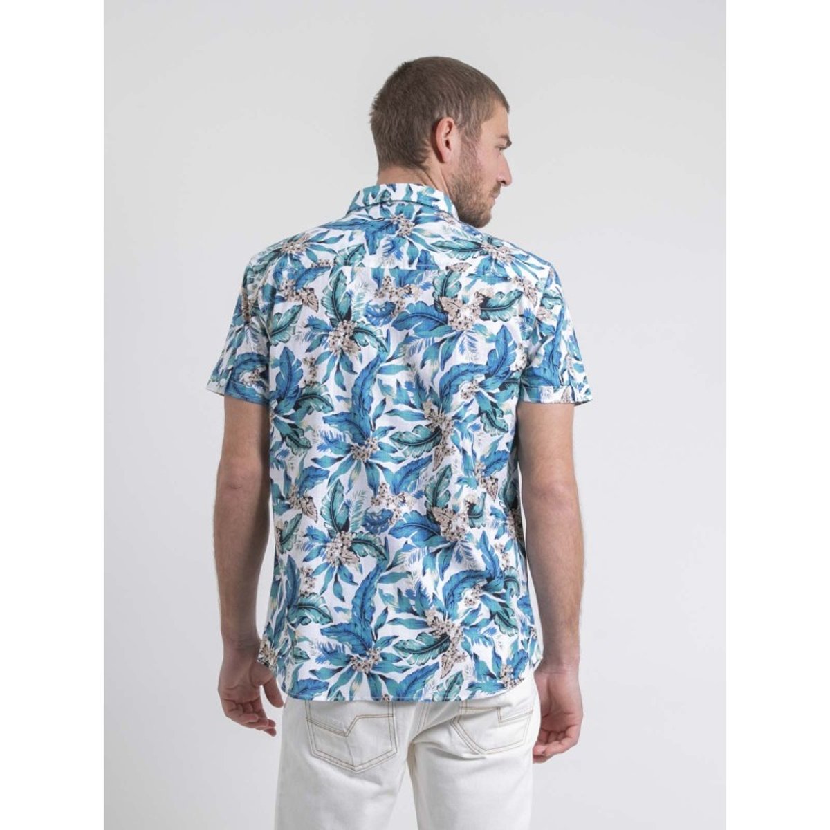 Chemise Manches Courtes Pur Coton Diridic blanc, RITCHIE