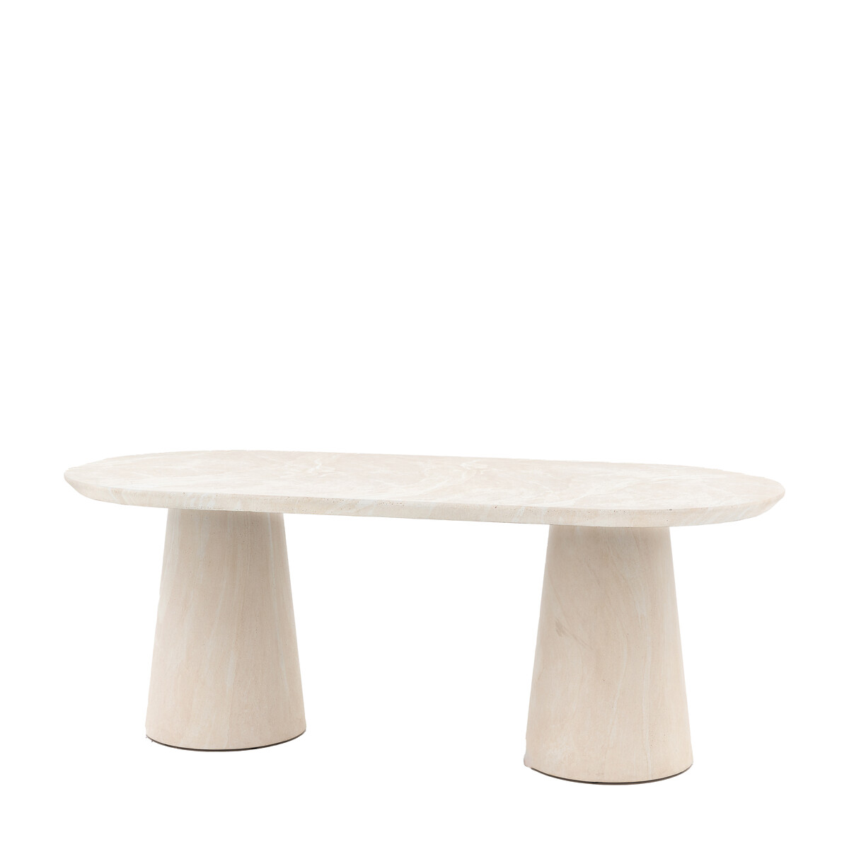 Pellan Oval Travertine Finish Dining Table (Seats 6) travertine, SO'HOME