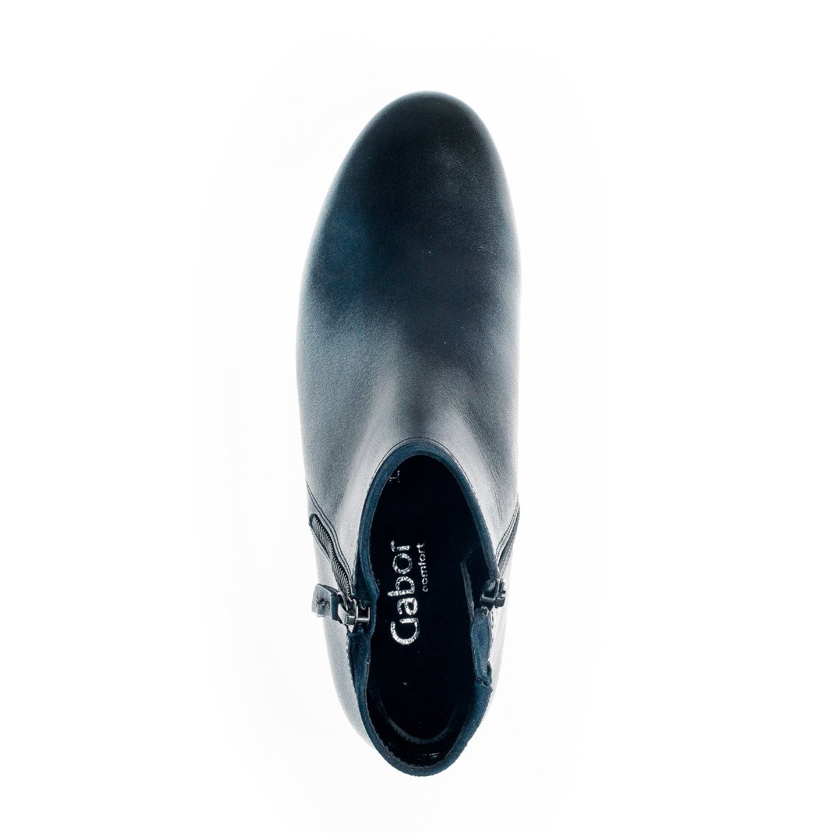 Bottines en cuir à talon décroché block marine, GABOR