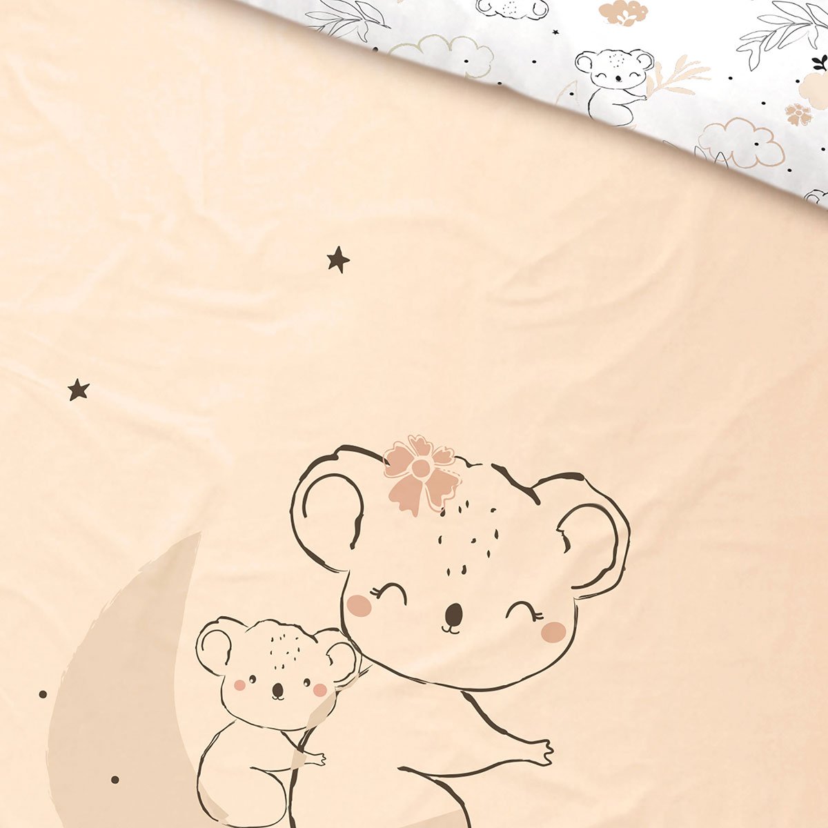 Housse de couette enfant + taie d'oreiller Salsa rose, PETIT BEGUIN