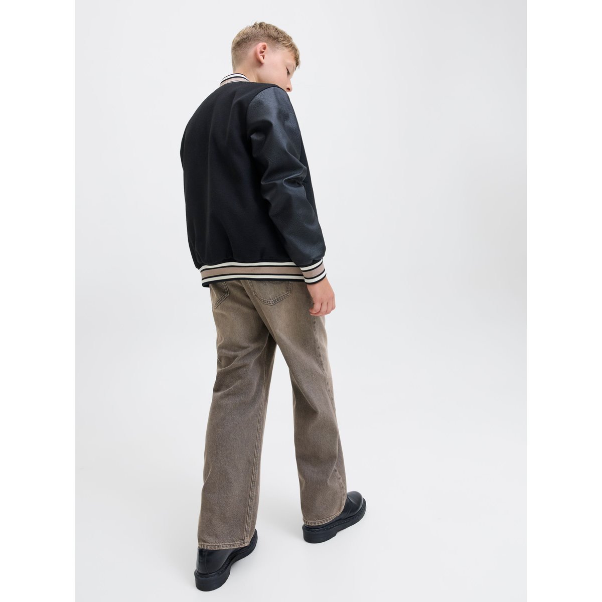 Jean Baggy Fit black denim, JACK & JONES JUNIOR