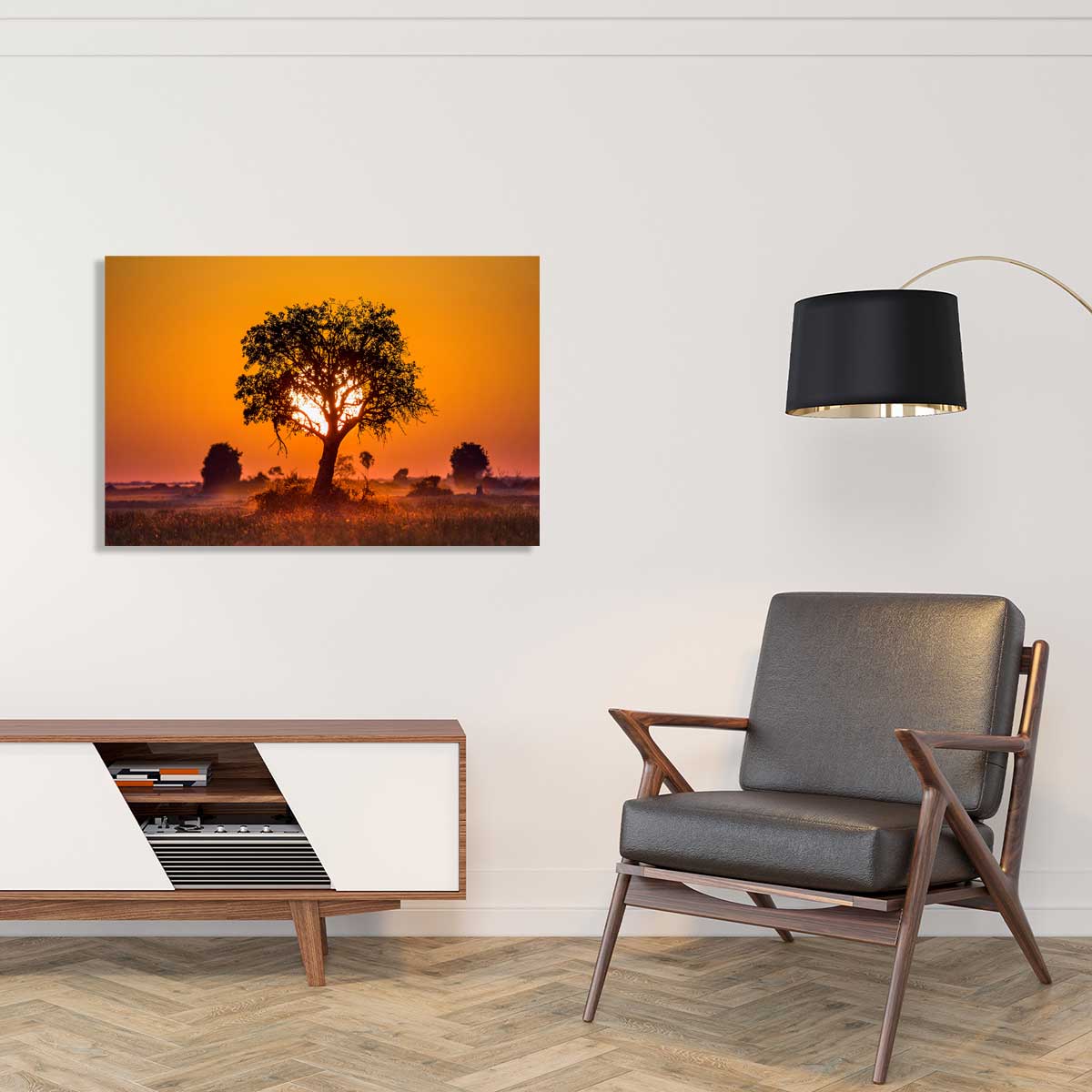 Tableau la savane tableau alu dibond, HEXOA