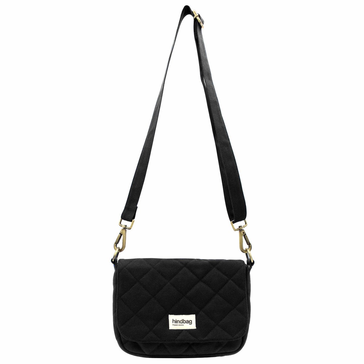Sac à main matelassé MARGAULT noir, HINDBAG
