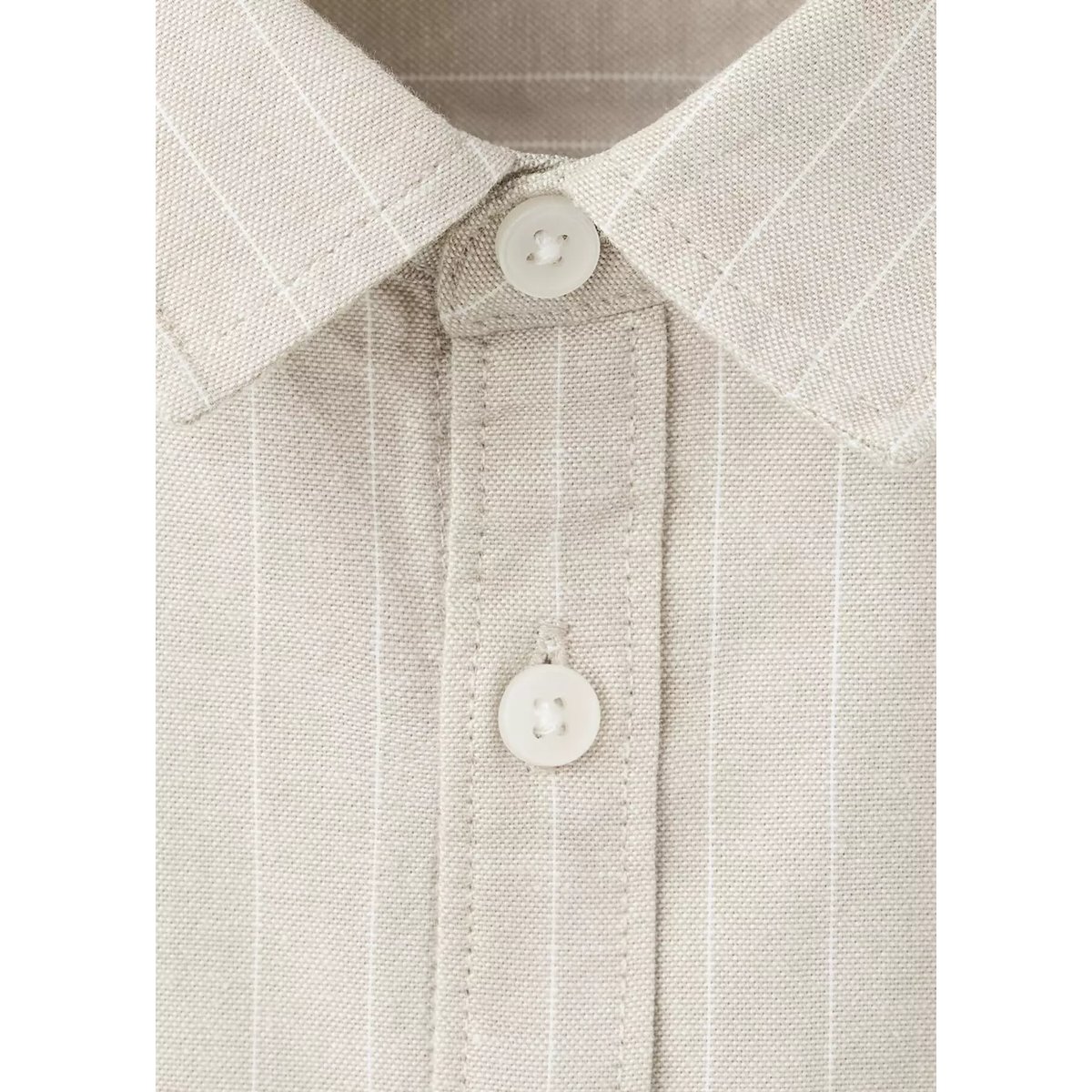 Chemise 100 % coton rayures sable, MANGO BABY