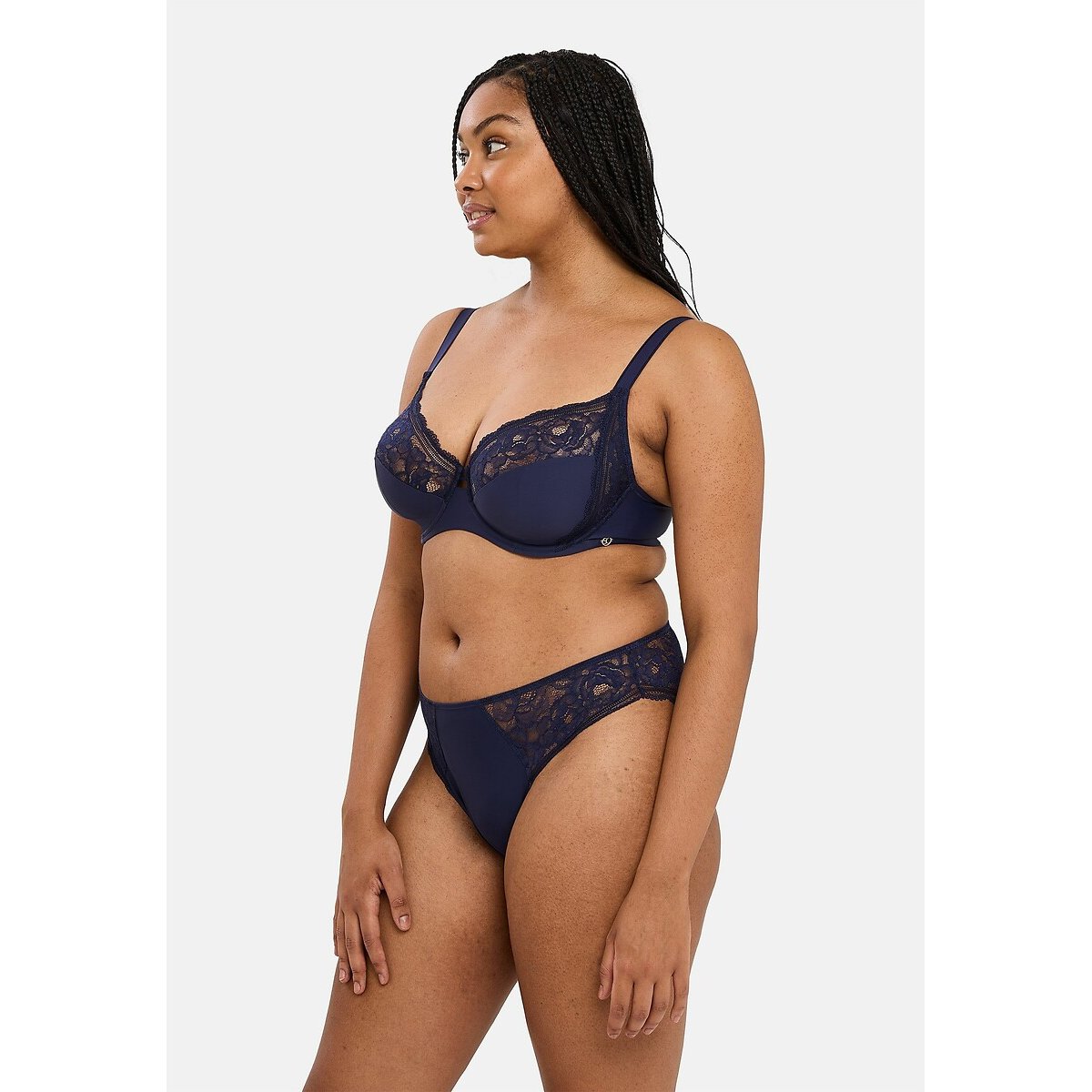 Slip Lily bleu marine, SANS COMPLEXE