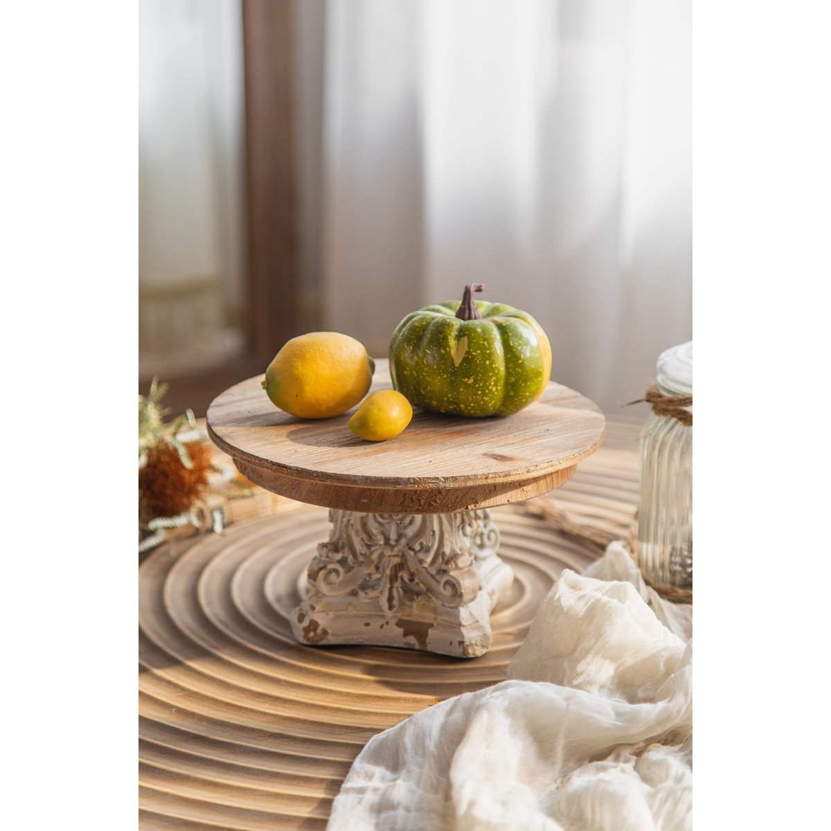 Présentoir élégant en bois - VICTORIA blanc, MATHI DESIGN