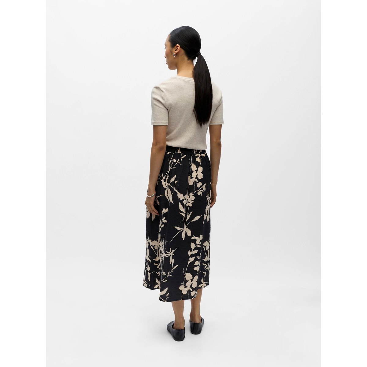 Jupe Mi-Longue noir - black 15, OBJECT
