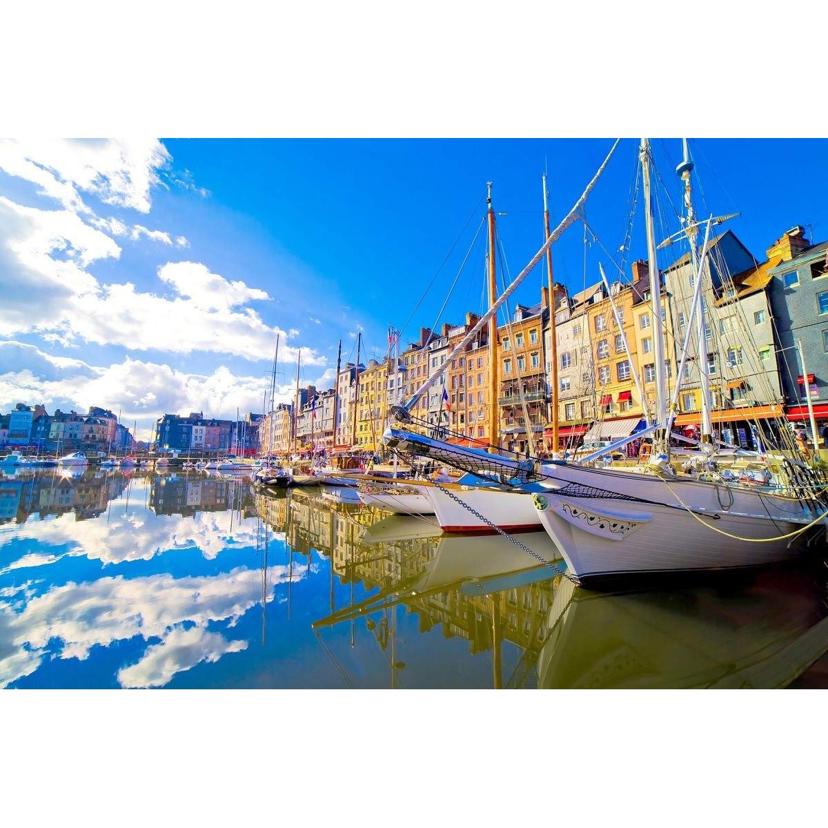 Tableau Mural Port Honfleur MER tableau en verre synthétique, CEANOTHE