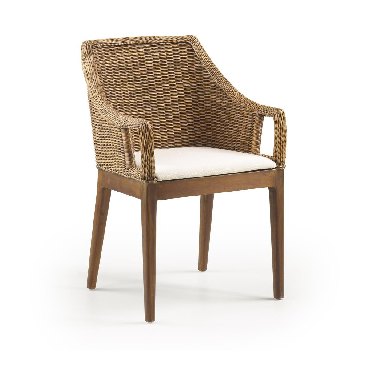 Chaise rotin marron, DECORATION D’AUTREFOIS