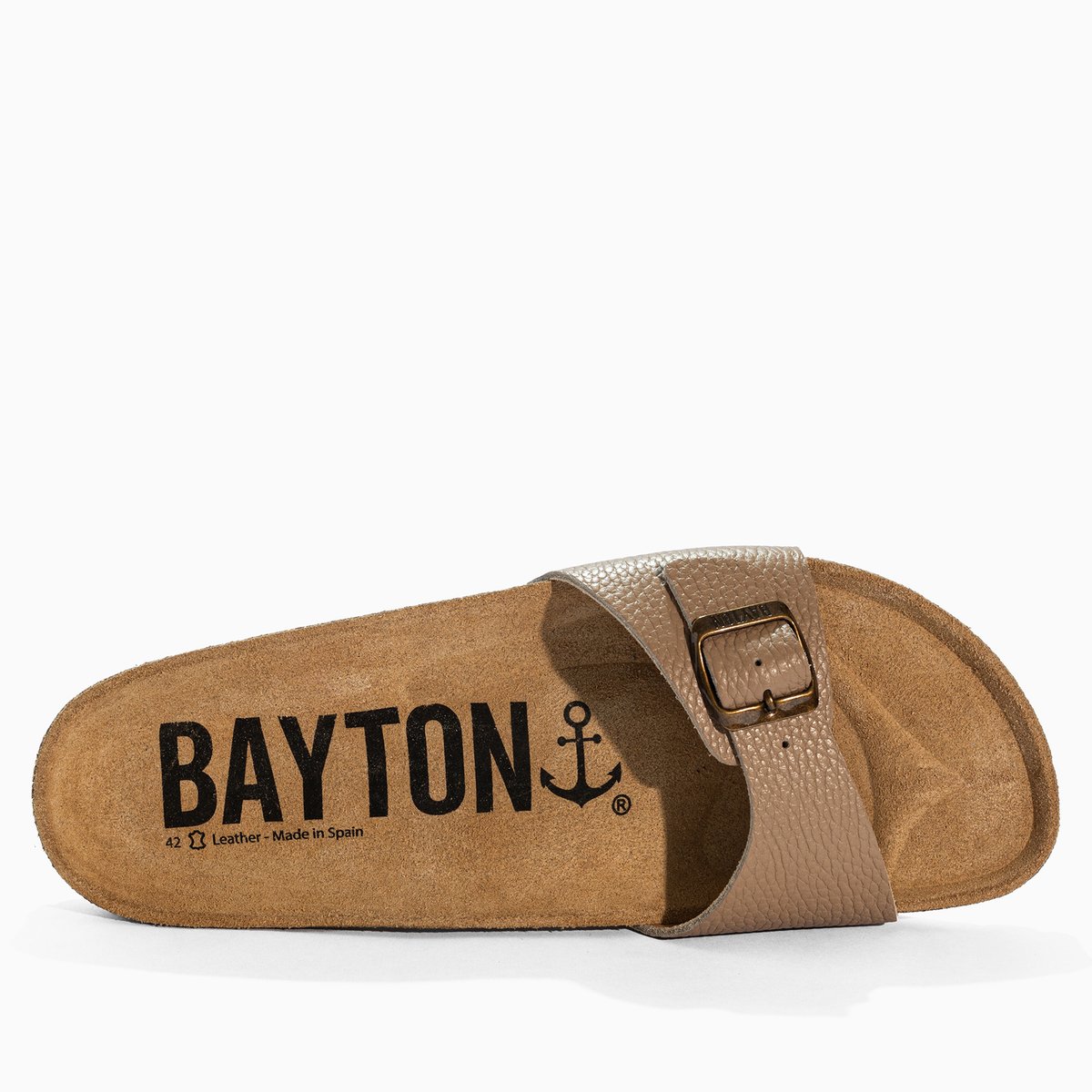 Sandales en cuir ZEPHYR beige, BAYTON