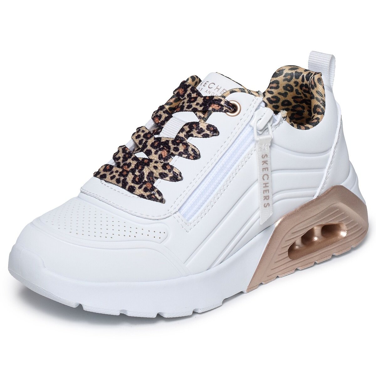 Baskets UNO LITE 2.0 - LEOPARD STRIDE blanc, SKECHERS