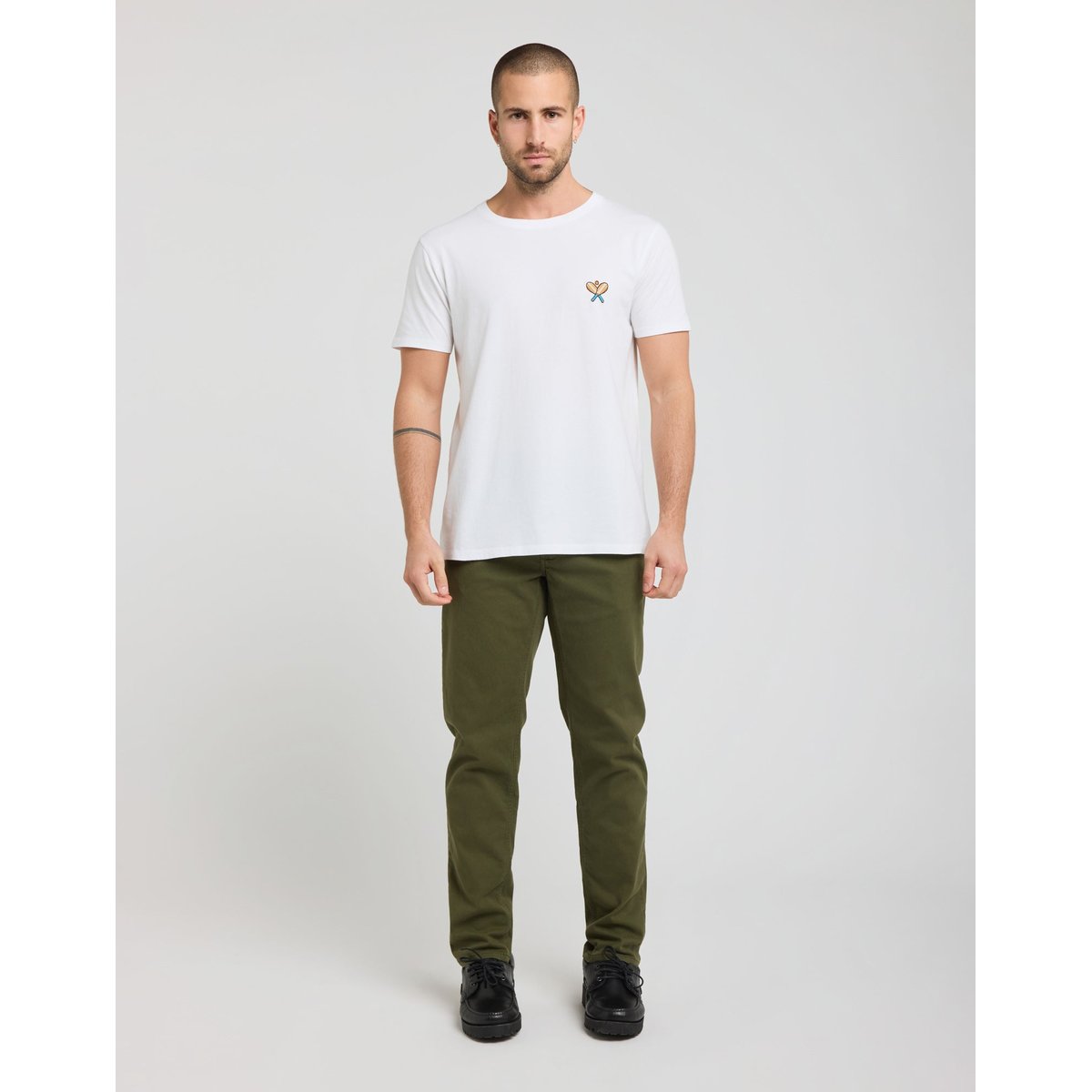 PANTALON CHINO CLOVER vert, PULLIN