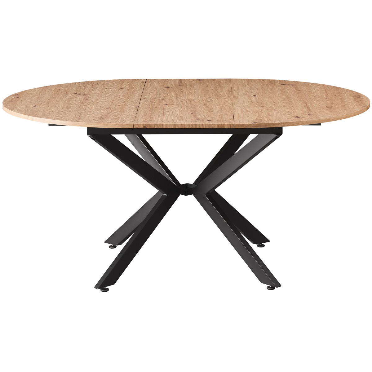 Table à manger extensible effet bois 4/6 personnes - MARIUS bois, HOMIFAB