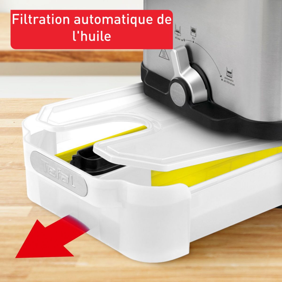 Friteuse semi-professionnelle FR804110 oleoclean pro couleur unique, TEFAL