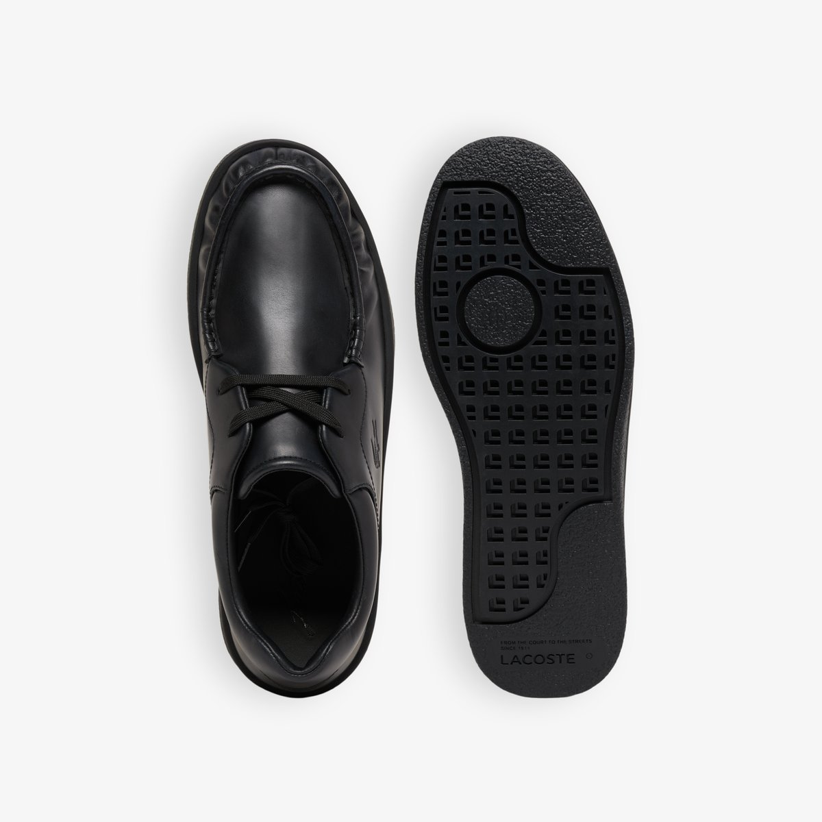 Sneakers Claylow homme en cuir noir-02h, LACOSTE
