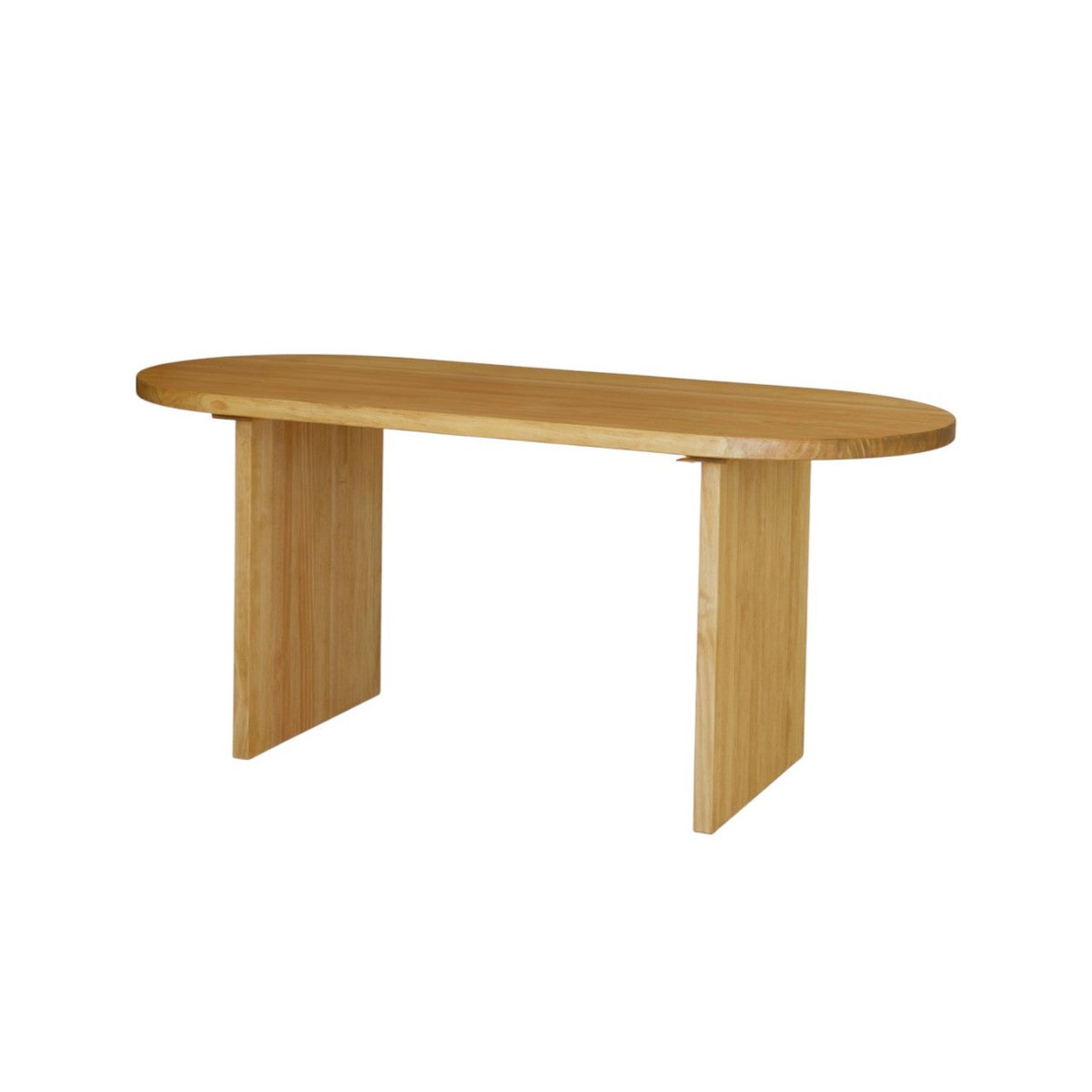 Table à manger ovale en bois 160 cm - ODELIA couleur unique, HANNUN