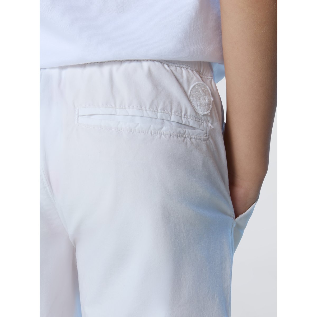Short chino à taille élastique blanc, NORTH SAILS