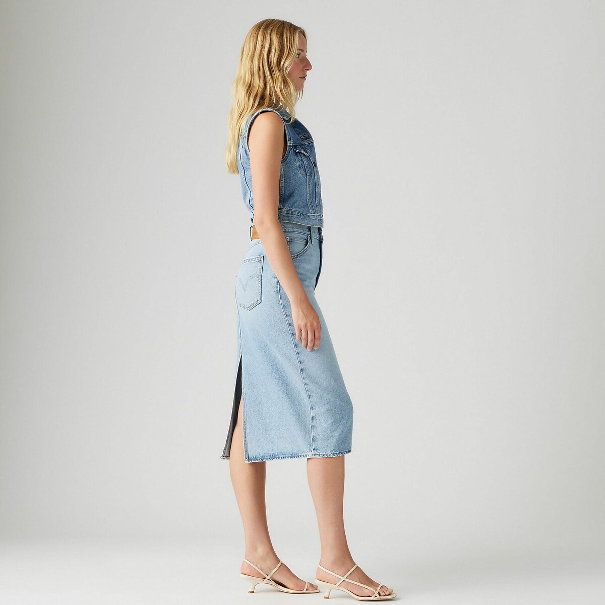 Jupe HR A Line Decon Skirt riveting clean hem, LEVI'S