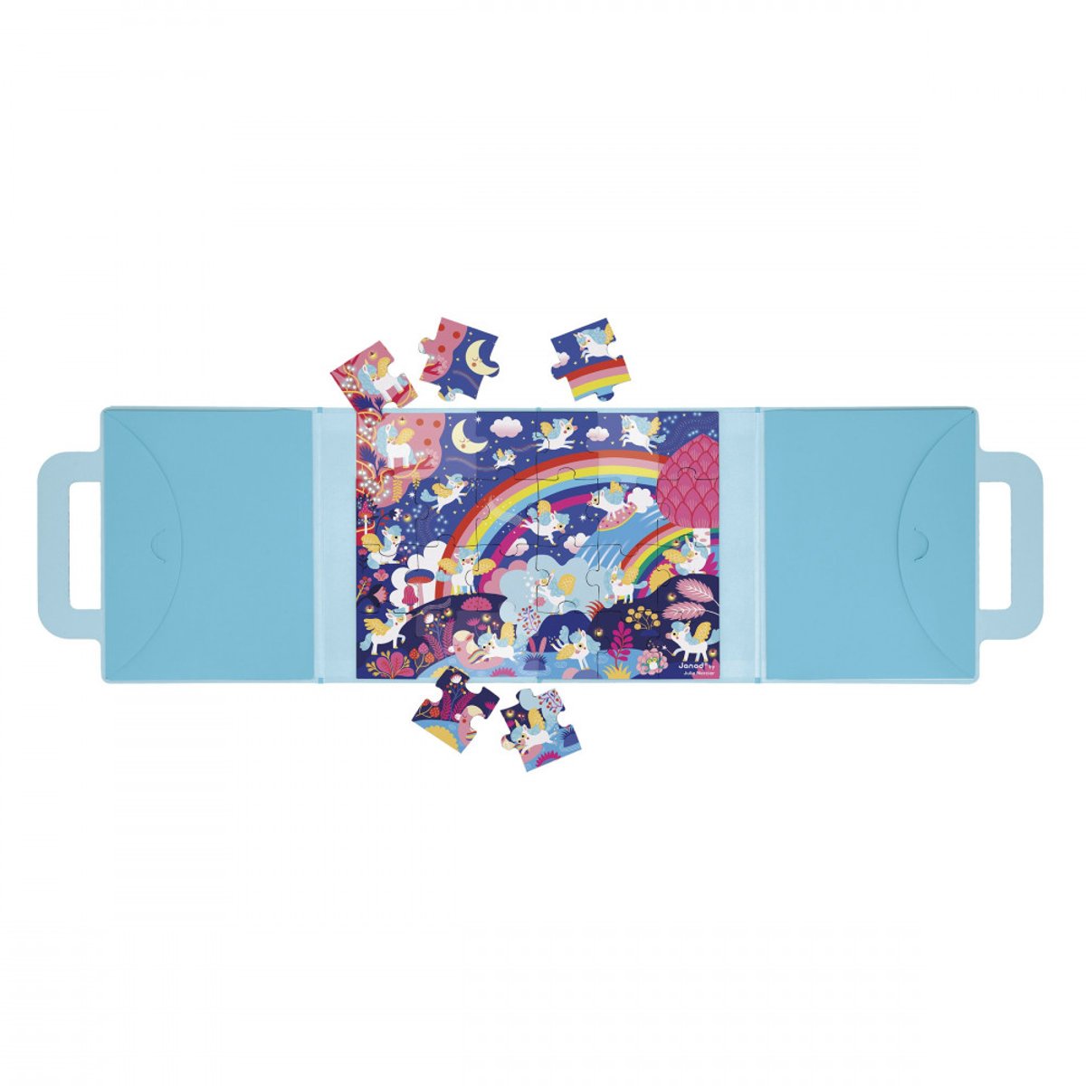Puzzle Magnéti'puzzle Licornes 36 Pcs couleur unique, JANOD